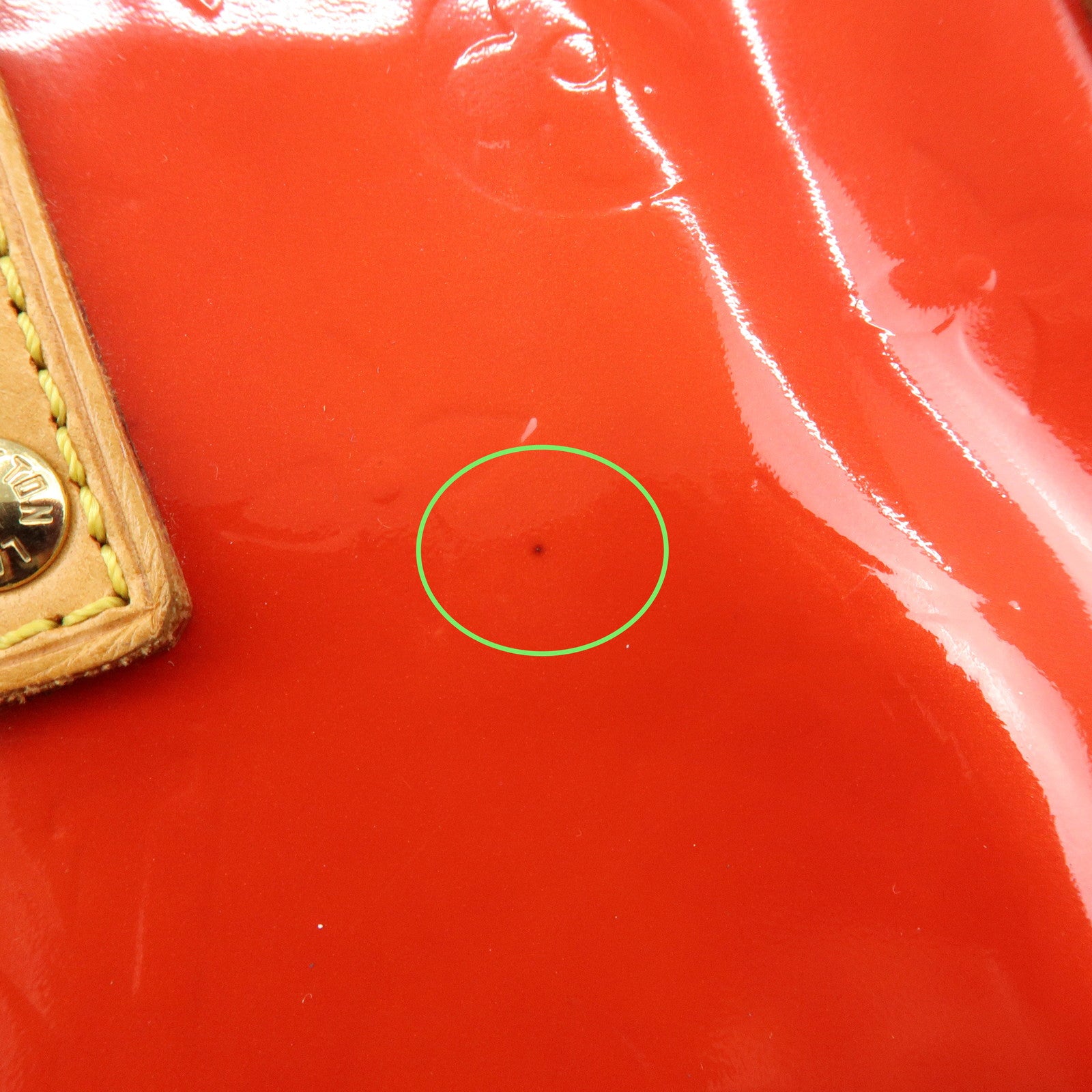 Louis Vuitton Monogram Vernis Lead PM Hand Bag Pomme d'Amour M91990