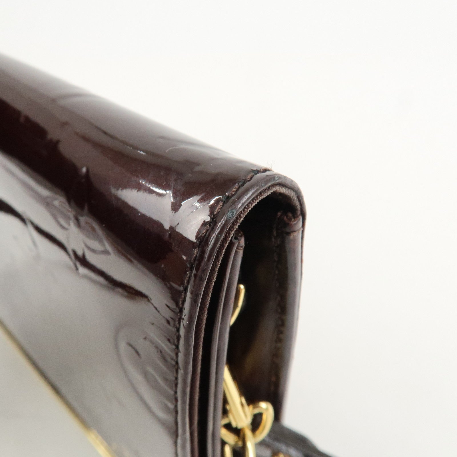 Louis Vuitton Vernis Rossmore PM Shoulder Bag Amarante M91546