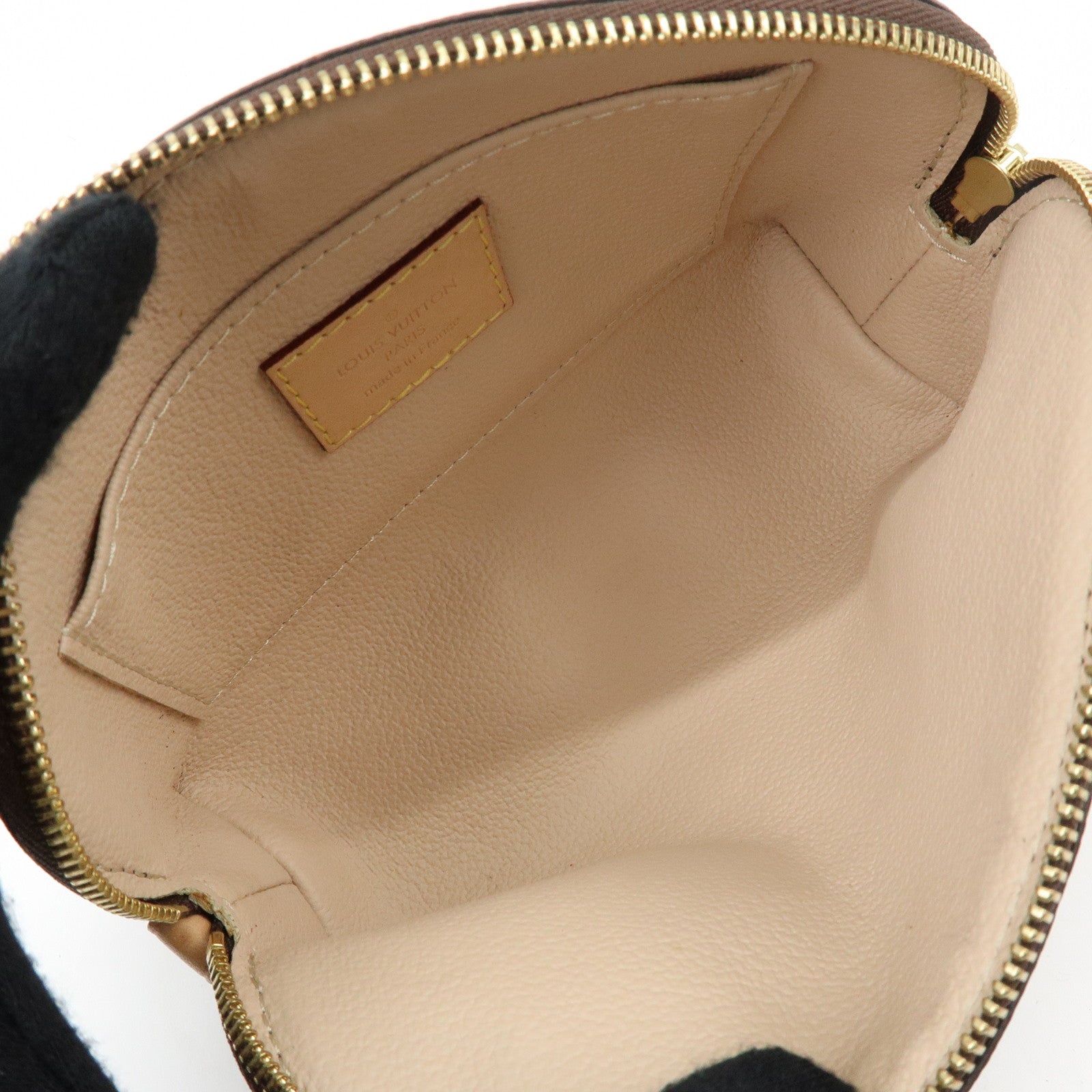 Louis Vuitton Monogram Pochette Cosmetic PM Pouch Brown M47515