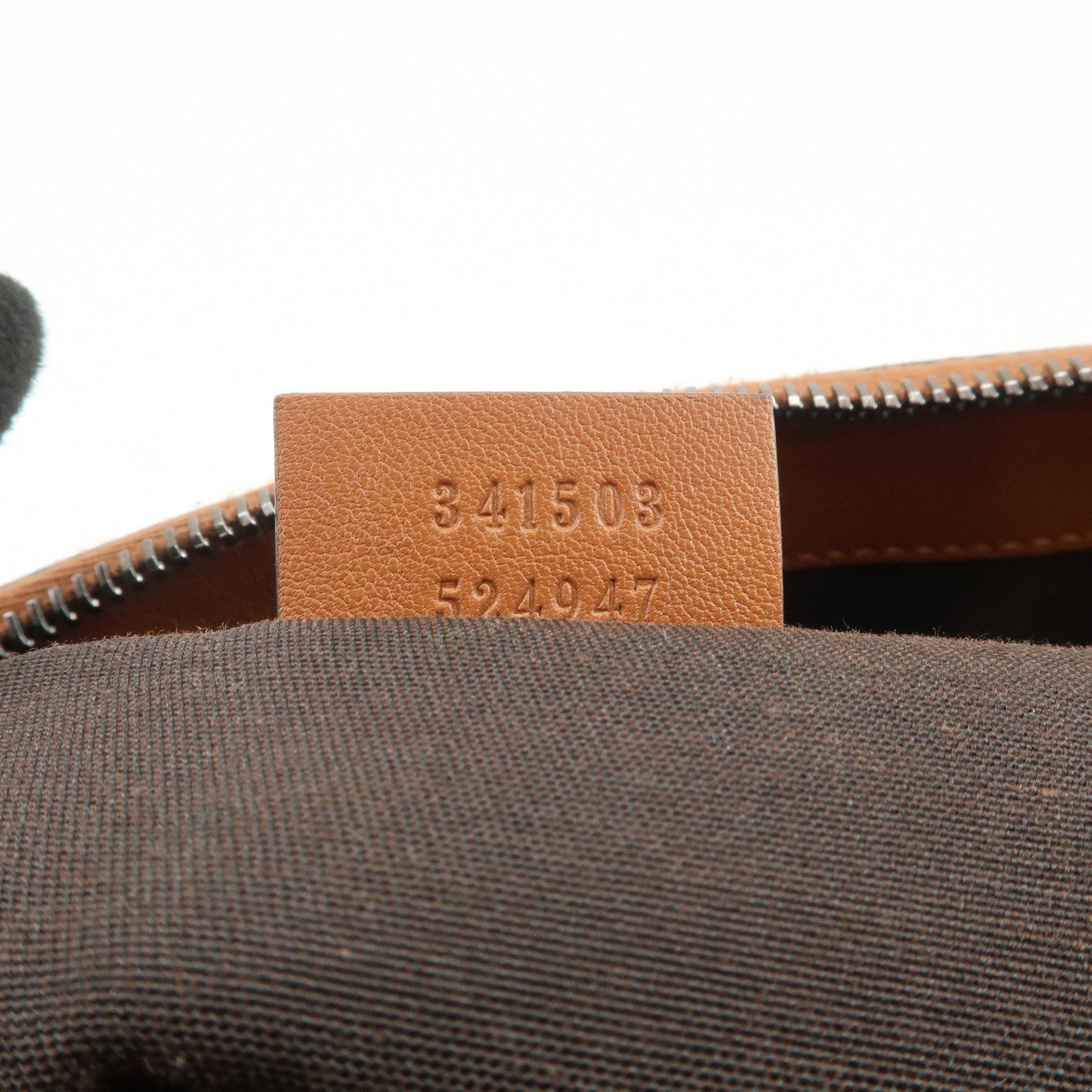 GUCCI Guccissima Interlocking G 2Way Bag Hand Bag Brown 341503