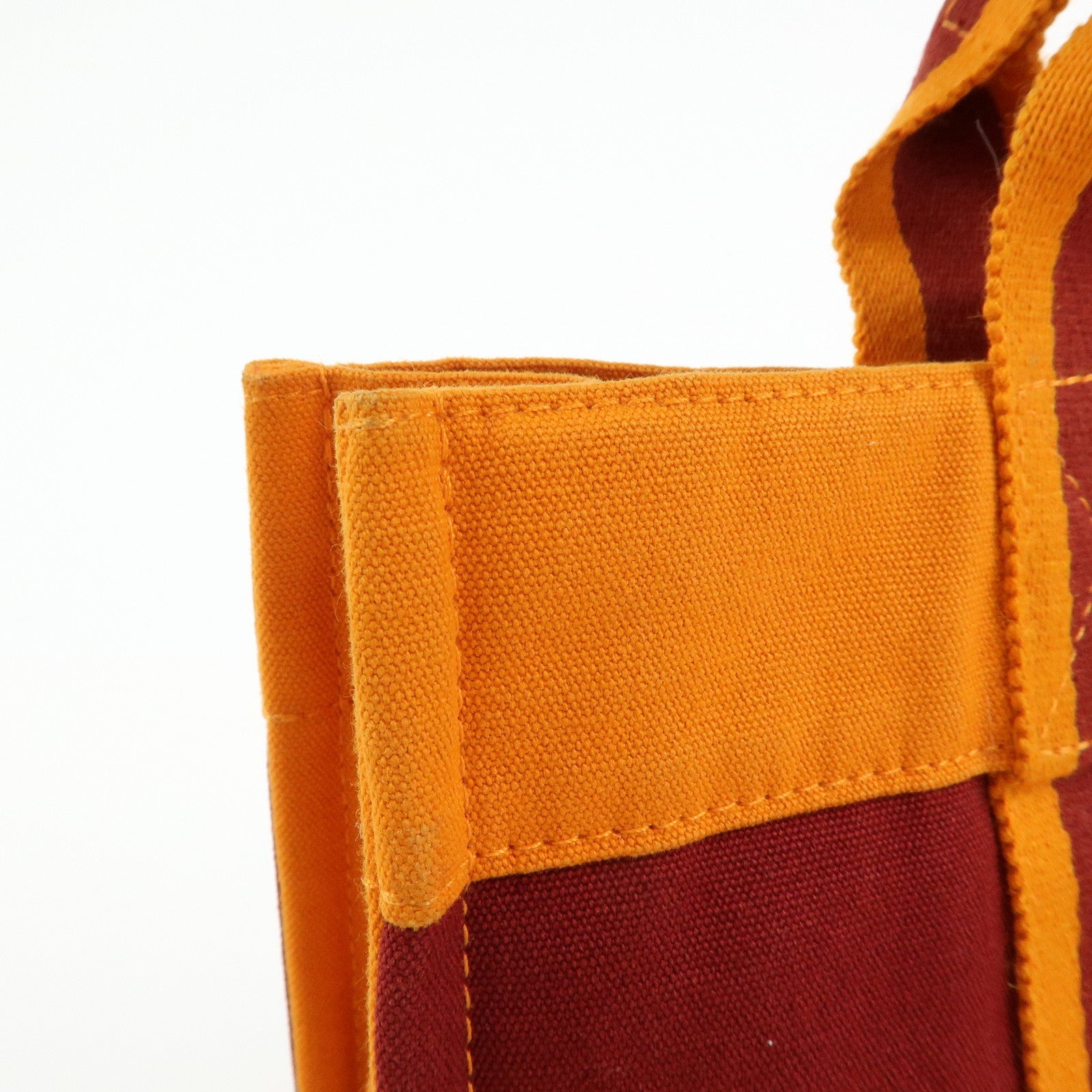 HERMES Fourre Tout PM Tote Bag FRENCH FESTIVAL OF HAWAII Red Brown