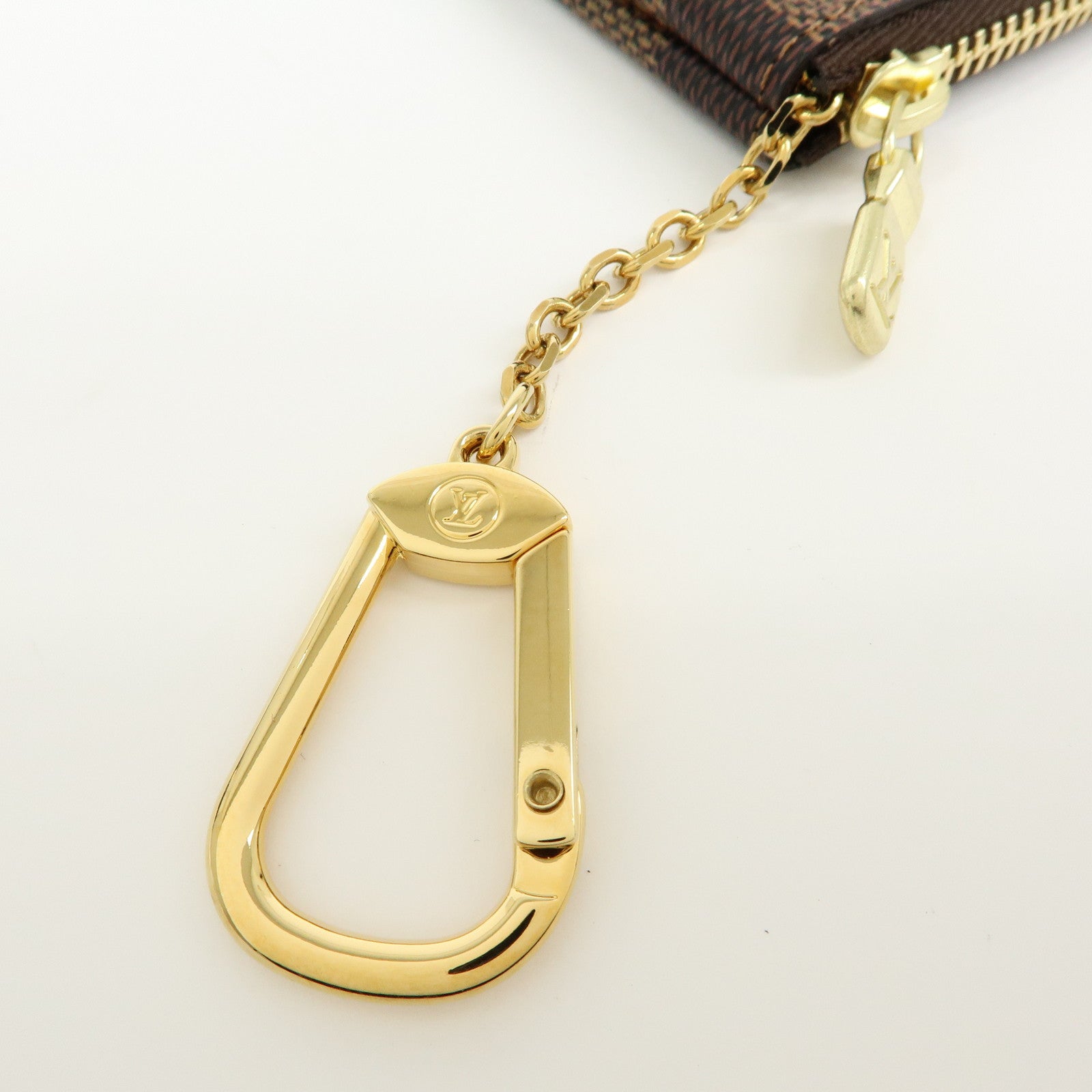 Louis Vuitton Damier Canvas Pochette Cles Damier Ebene N62658