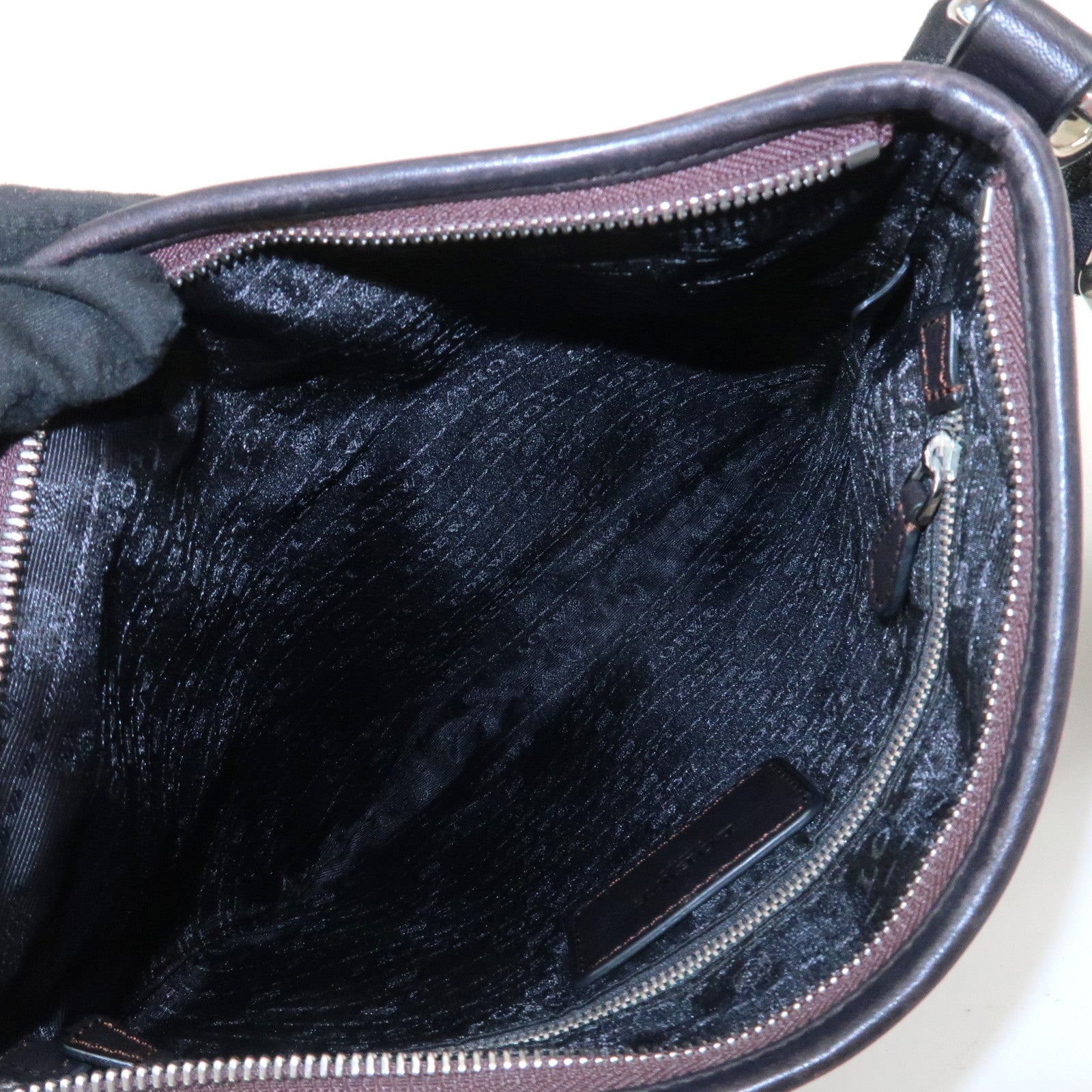 LOEWE Anagram Leather Shoulder Bag Crossbody Bag Dark Brown