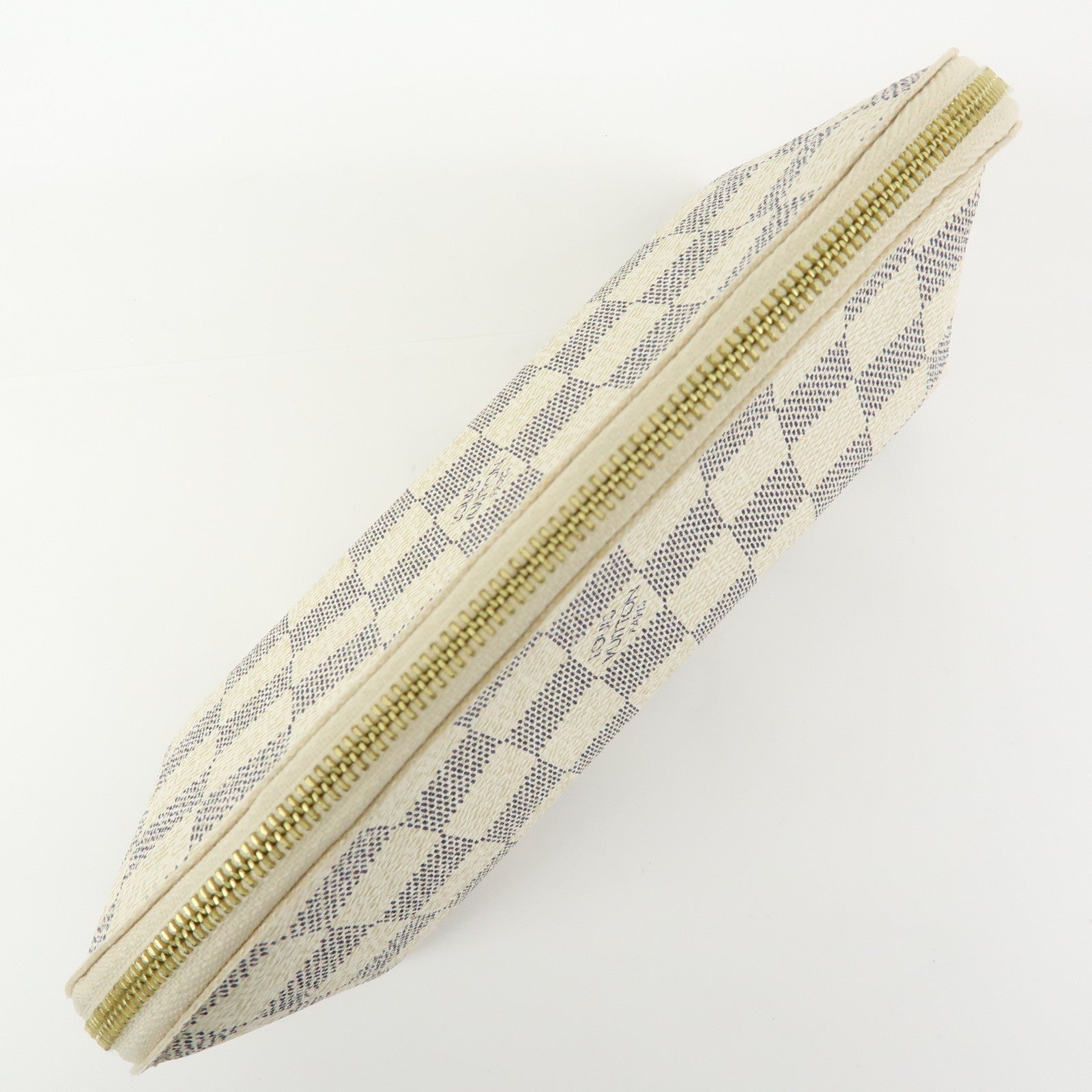 Louis Vuitton Damier Azur Canvas Pochette Cosmetic PM Pouch N60024