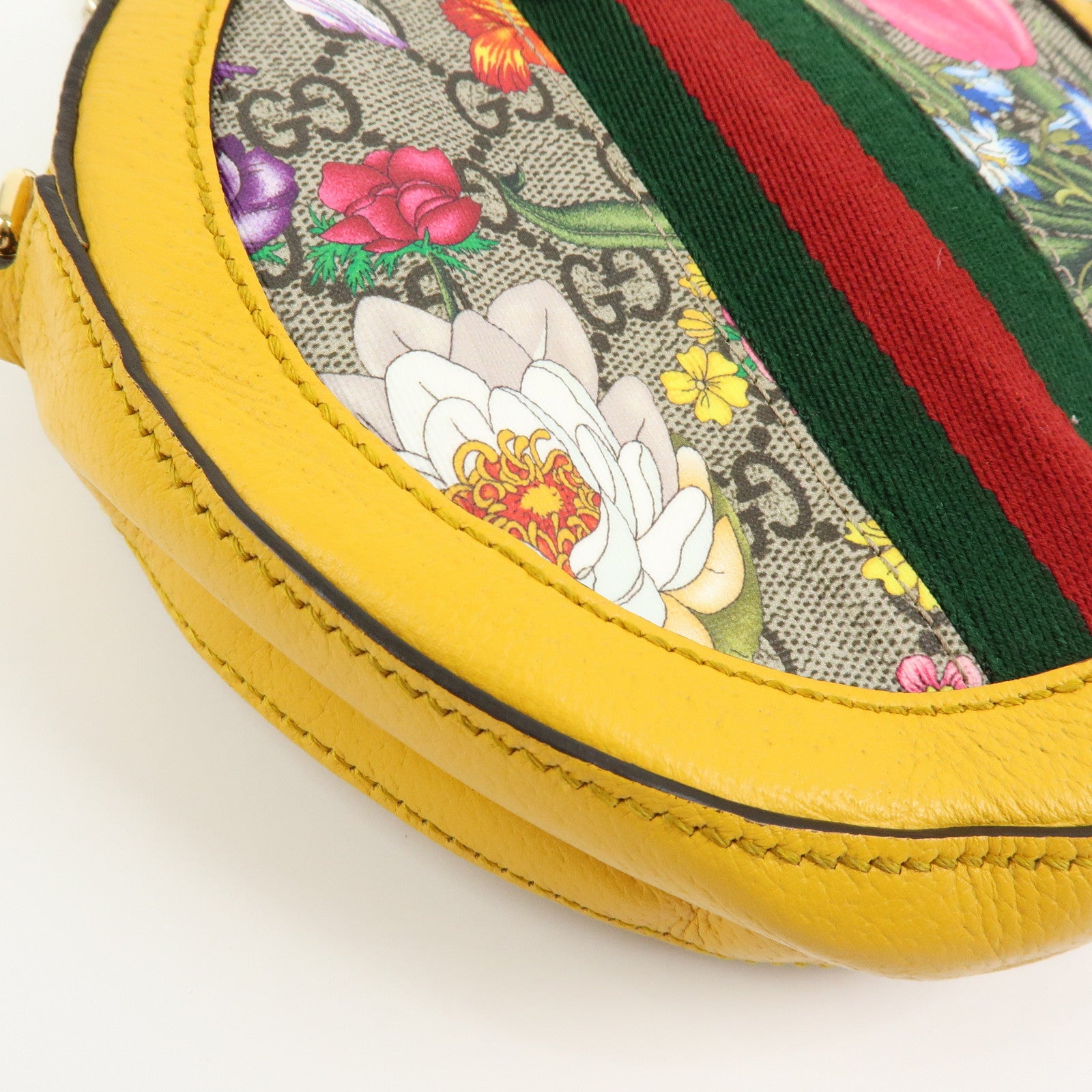 GUCCI Ophidia Sherry Double G Round Mini Chain Shoulder Bag 550618