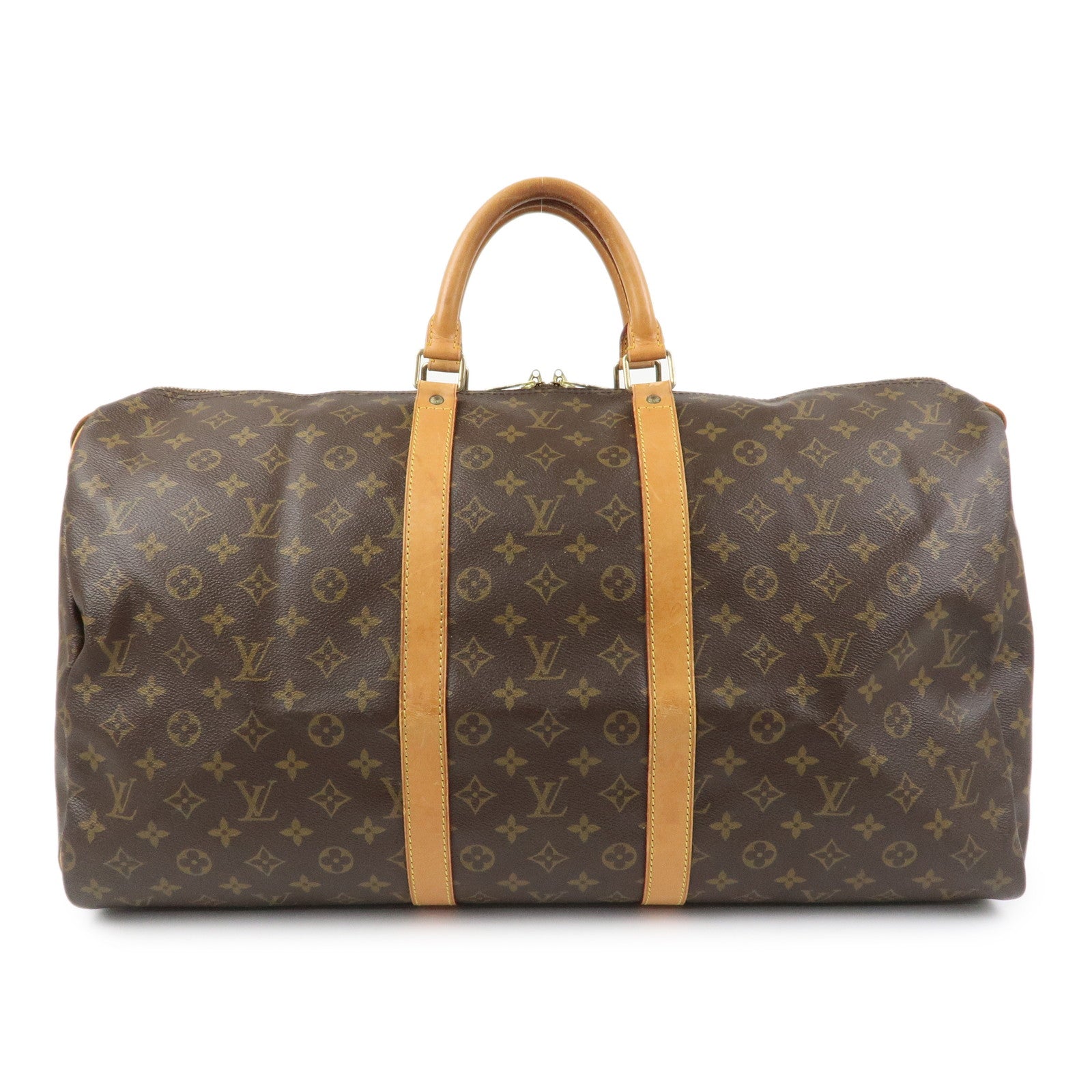 Louis Vuitton Monogram Keep All 55 Boston Bag Brown M41424