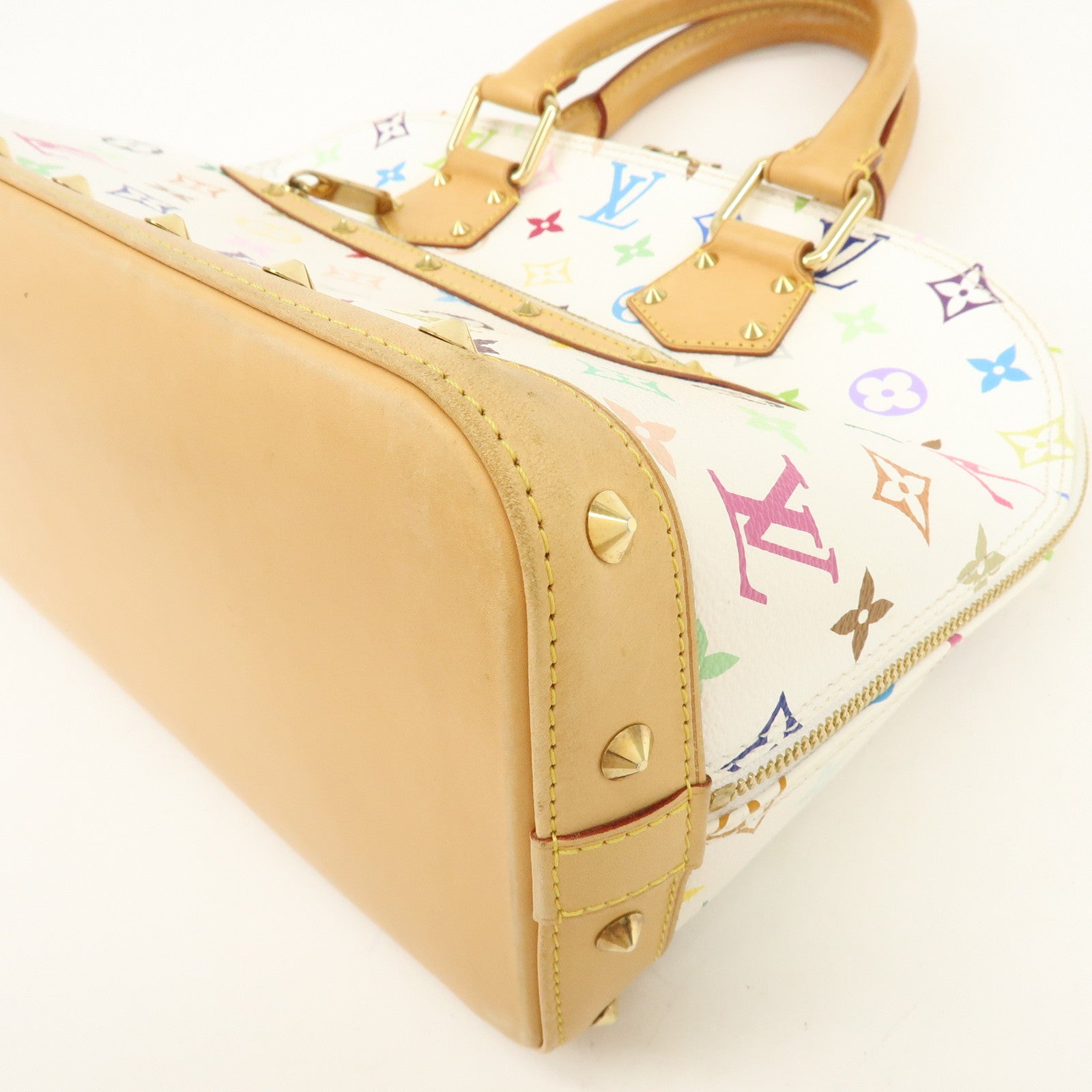 Louis Vuitton Monogram Multicolor Alma PM Hand Bag Blanc M92647