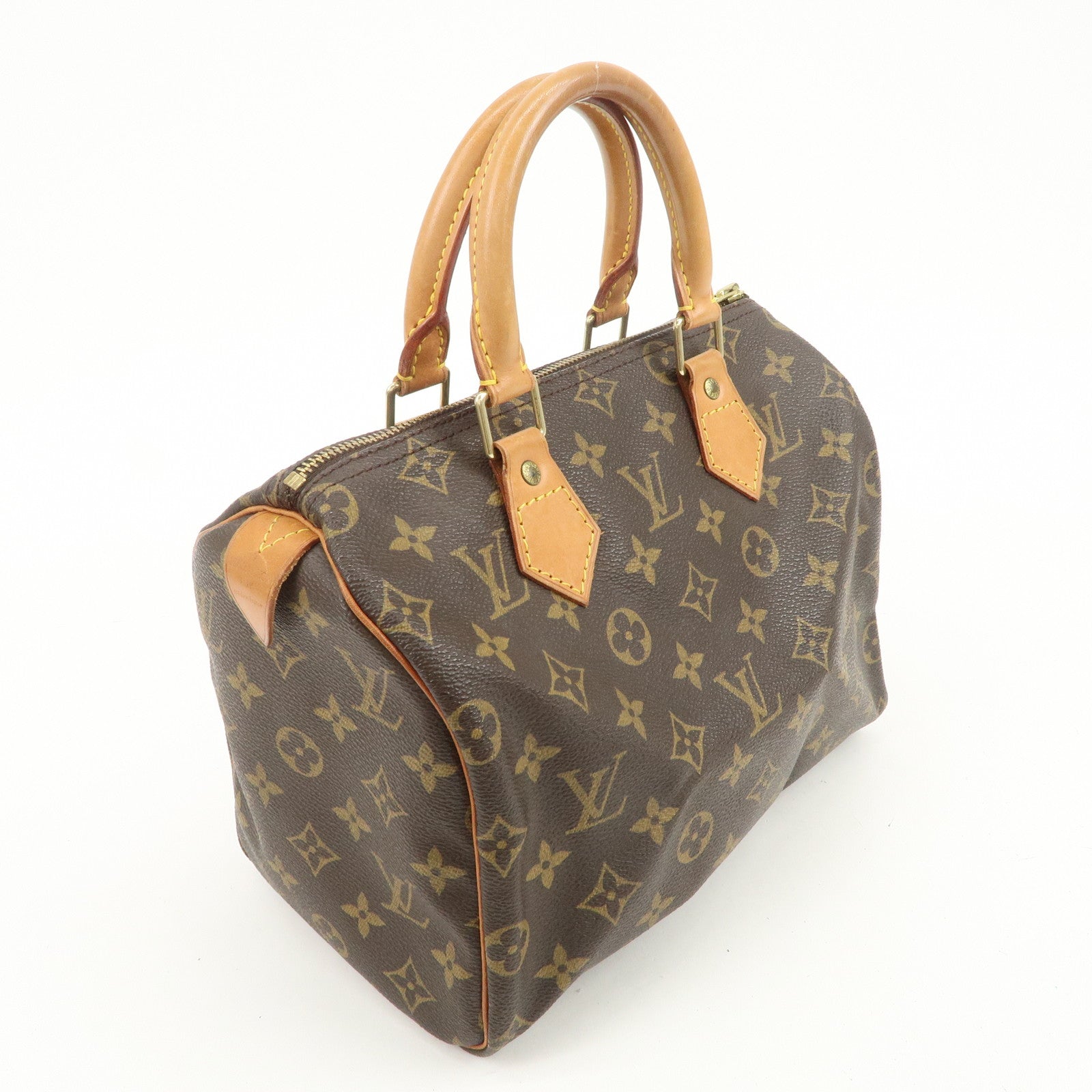 Louis Vuitton Monogram Speedy 25 Boston Bag Hand Bag Brown M41528