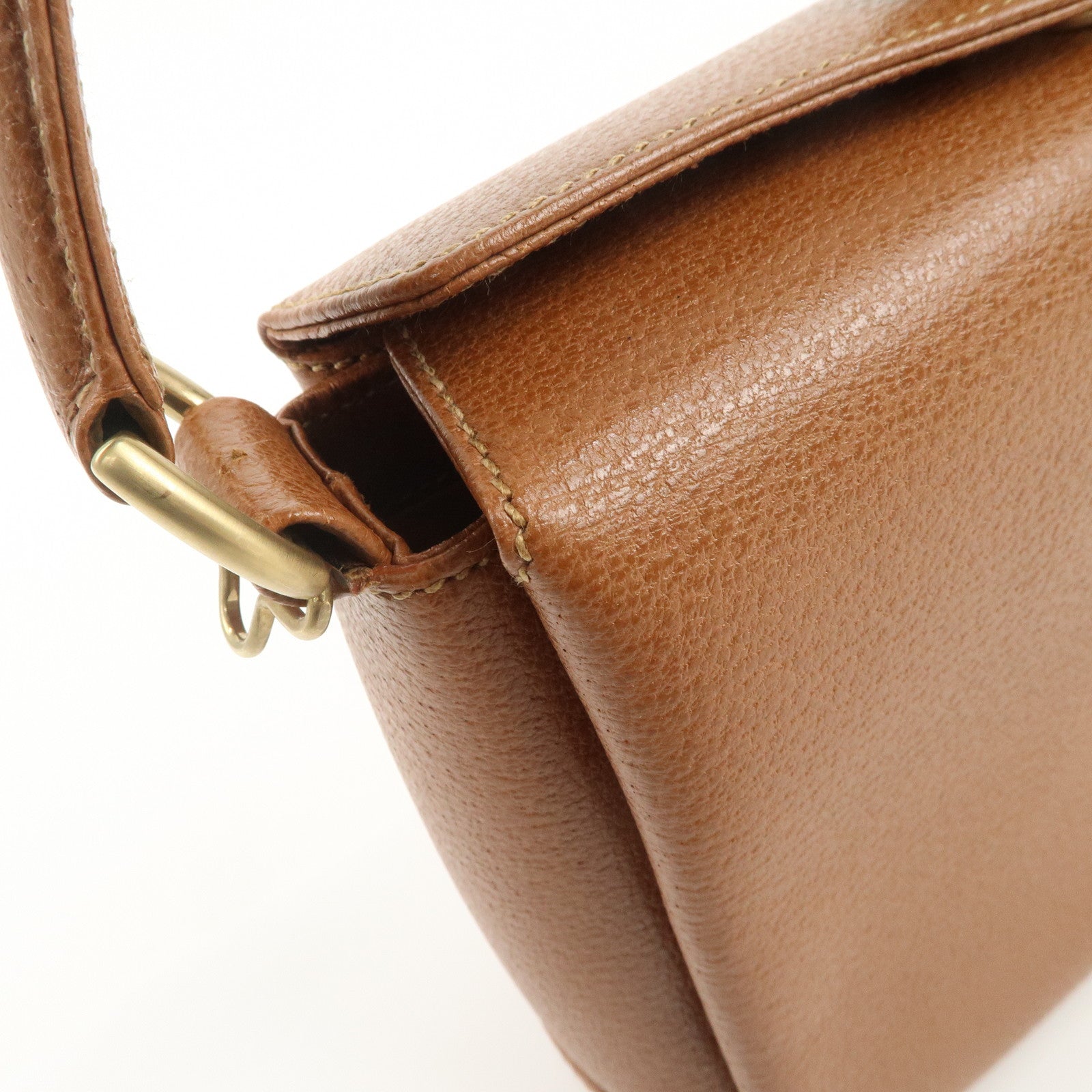 GUCCI Bamboo Leather 2Way Tote Bag Hand Bag Brown 000.926.0175
