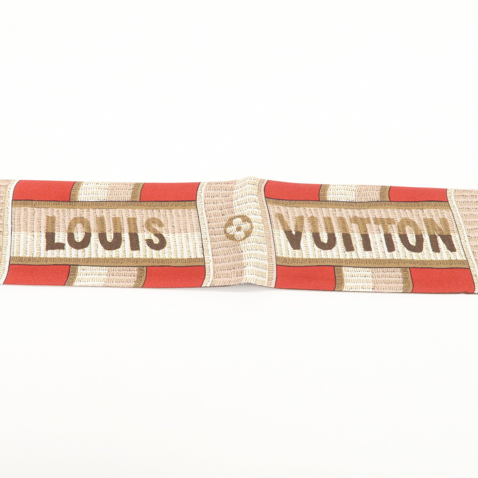 Louis Vuitton Monogram Silk Bandeau BB LV Details Brown M78147