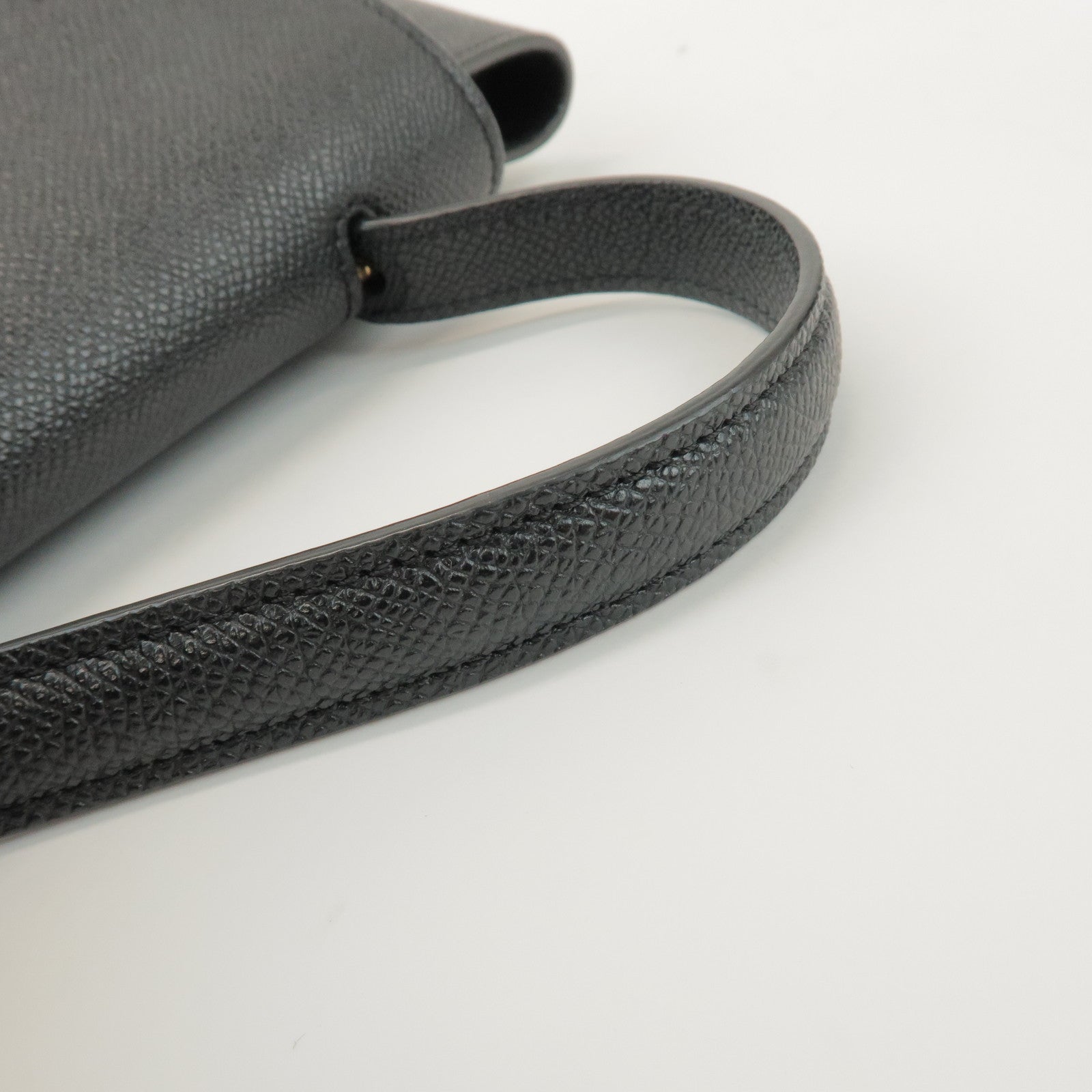 CELINE Belt Bag Leather 2WAY Bag Shoulder Bag Hand Bag Black