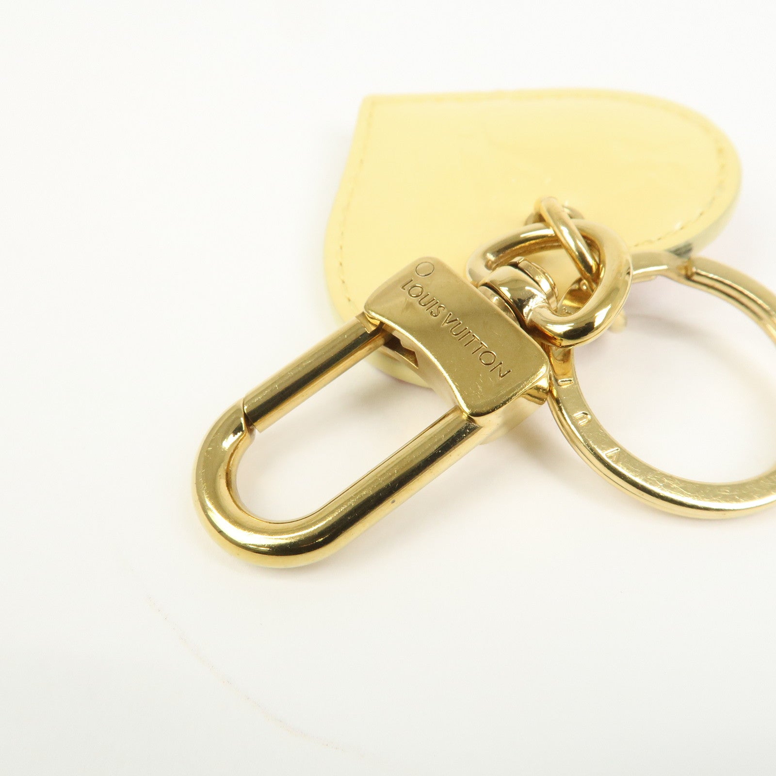 Louis Vuitton Porte Cles Love Lock Heart Bag Charm Key Chain M01165