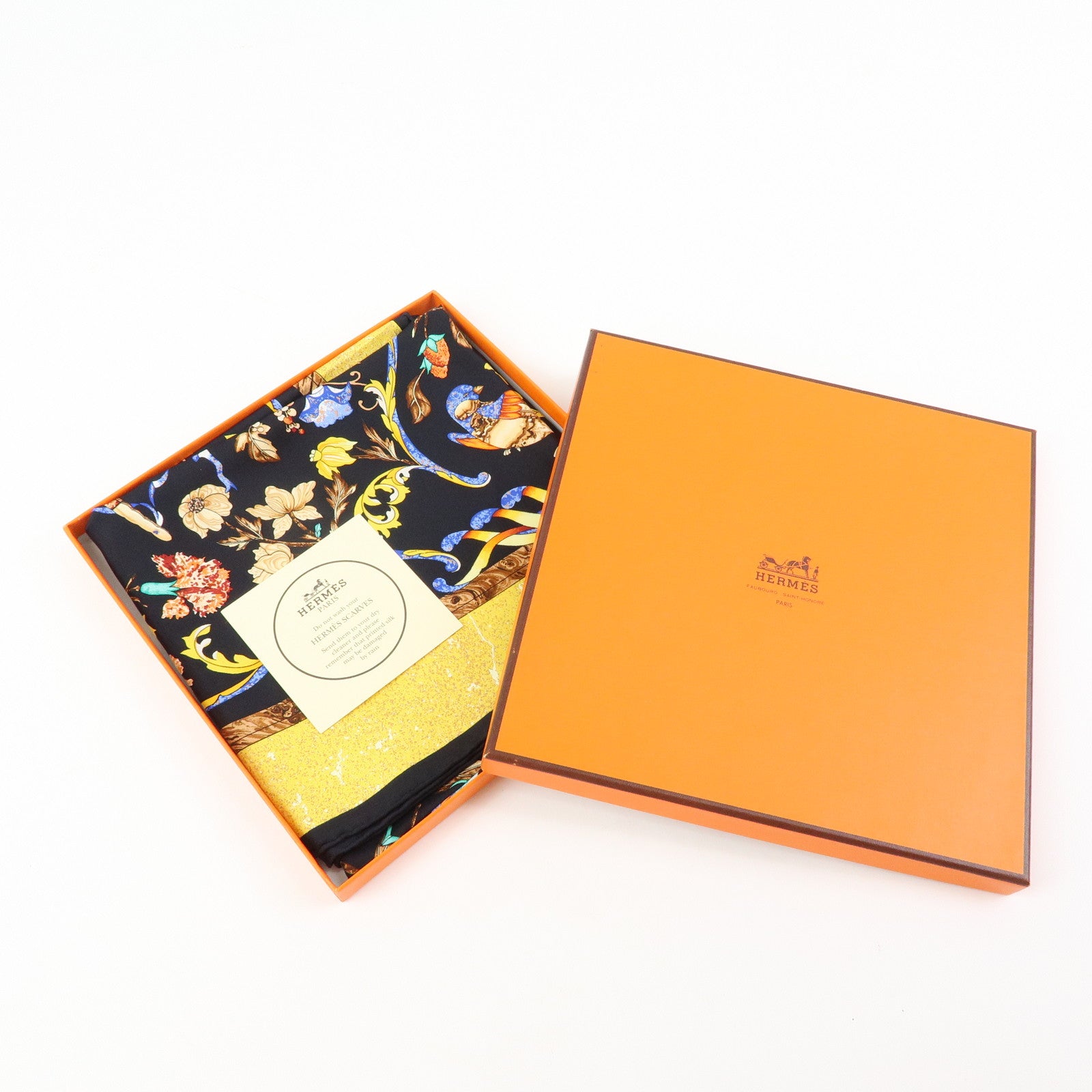 HERMES Carre 90 Silk 100% Scarf PIERRES D' ORIENT ET D' OCCIDENT