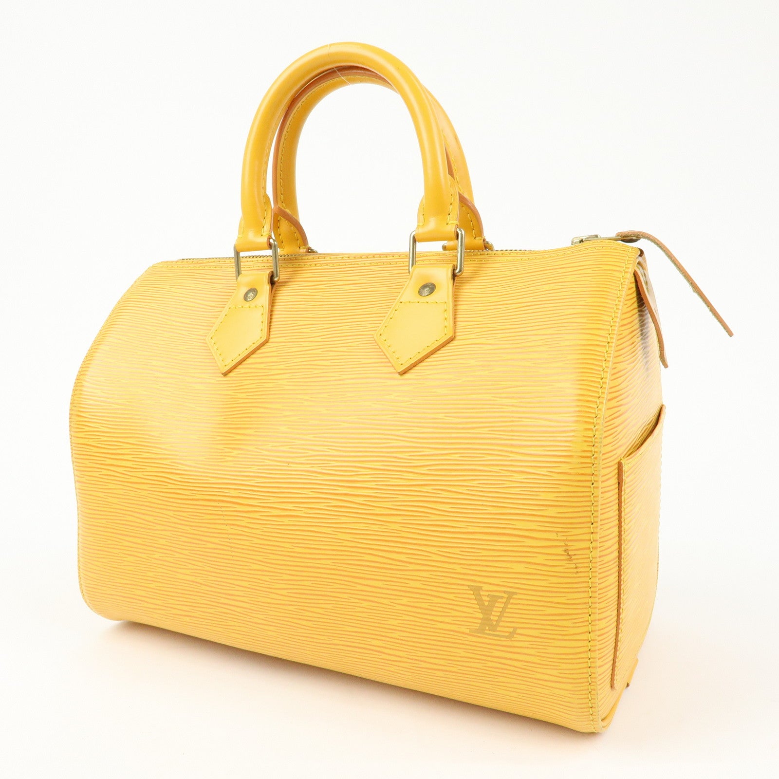 Louis Vuitton Epi Speedy 25 Boston Bag Hand Bag Yellow M43019