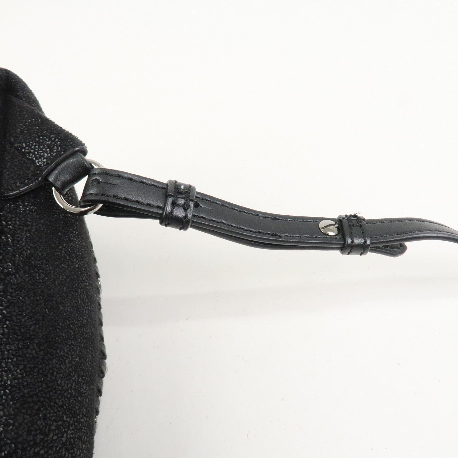 STELLA MCCARTNEY Falabella Polyester Leather Backpack Black
