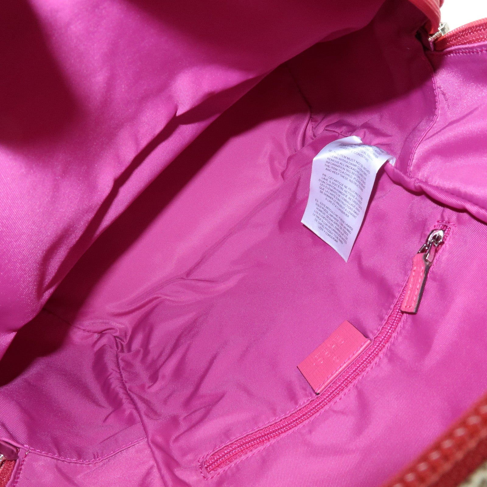 GUCCI Children’s GG Supreme Rose Heart Backpack Beige Pink 271327