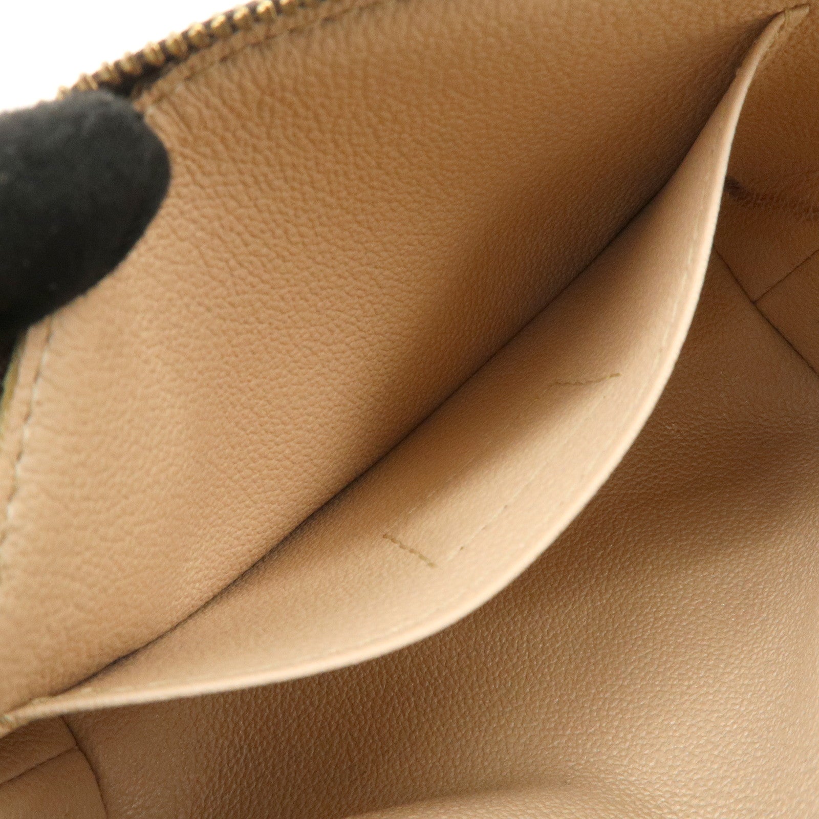 Louis Vuitton Monogram Pochette Cosmetic Pouch Brown M47515