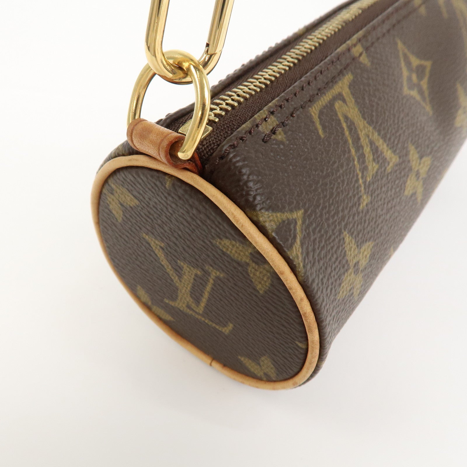 Louis Vuitton Monogram Mini Pouch for Papillon Bag Old Style Brown