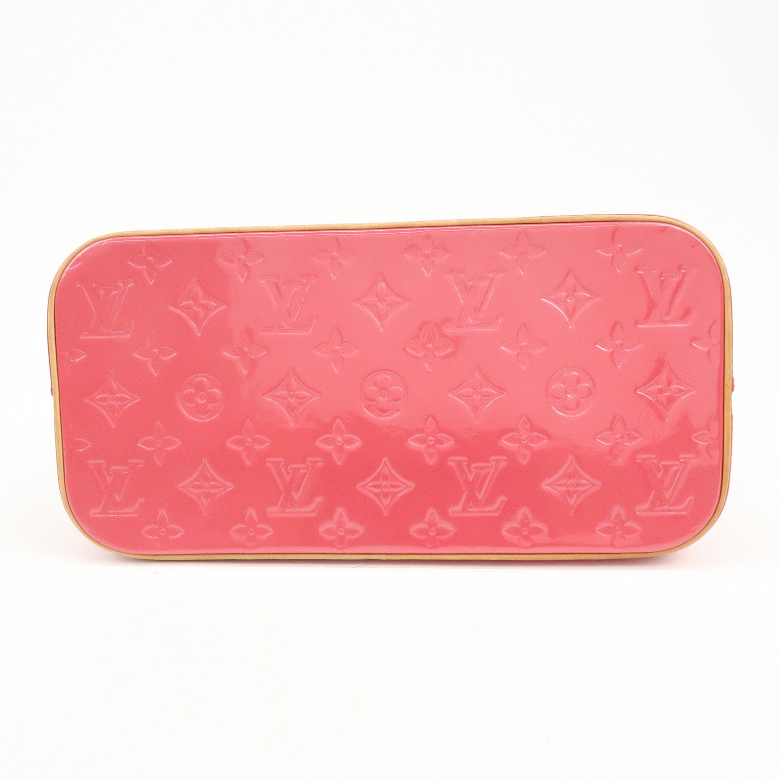 Louis Vuitton Monogram Vernis Houston Hand Bag Framboise N9135F