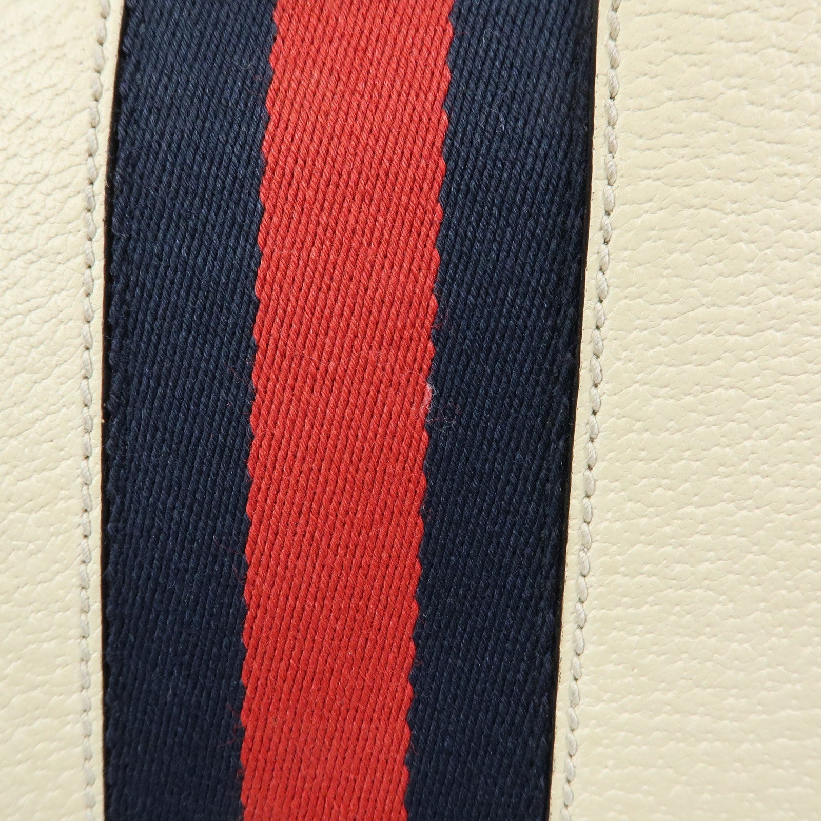 GUCCI Sherry Leather Shoulder Bag Crossbody Bag White 499621