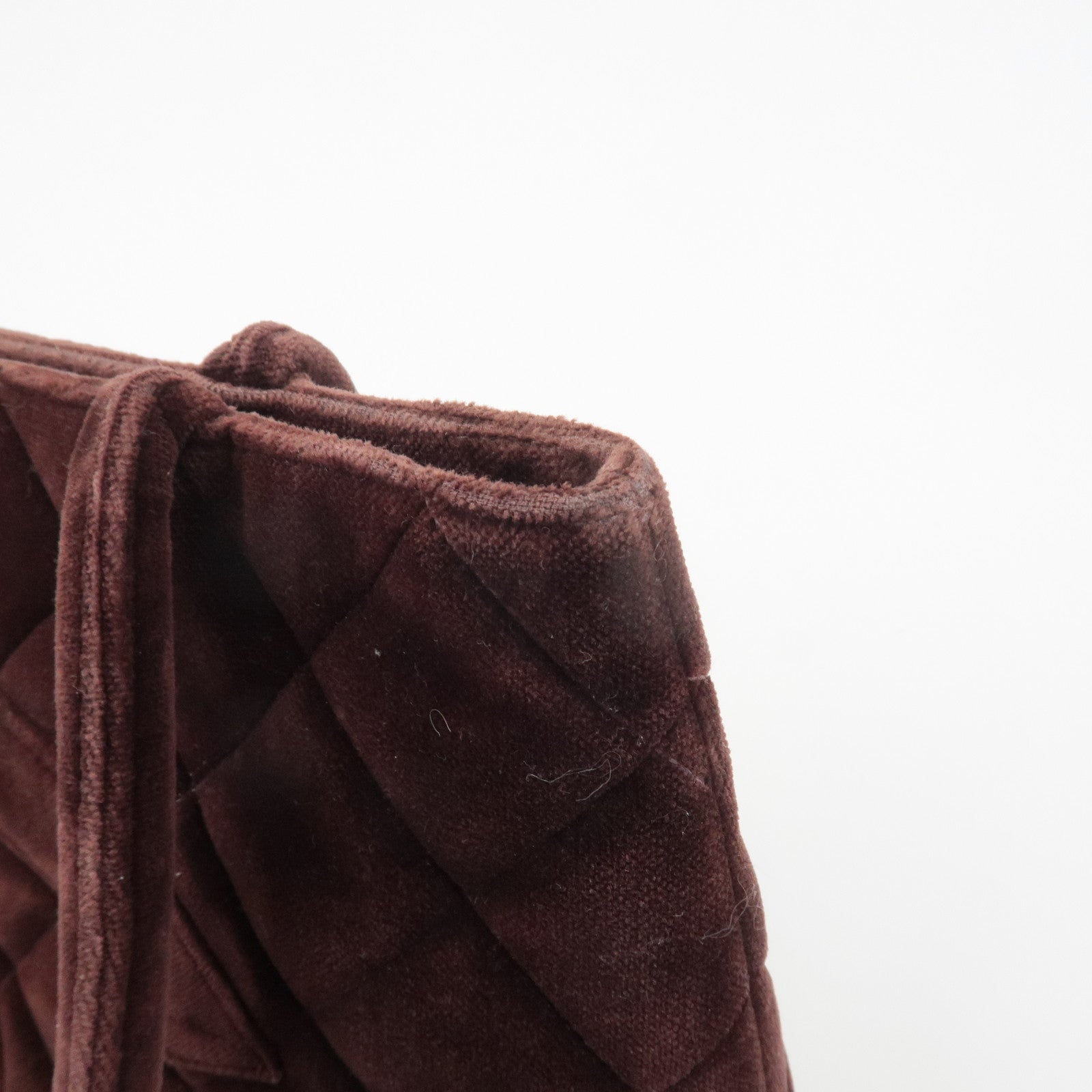 CHANEL Matelasse COCO Mark Velour Medalion Tote Bag Hand Bag A01804 Used