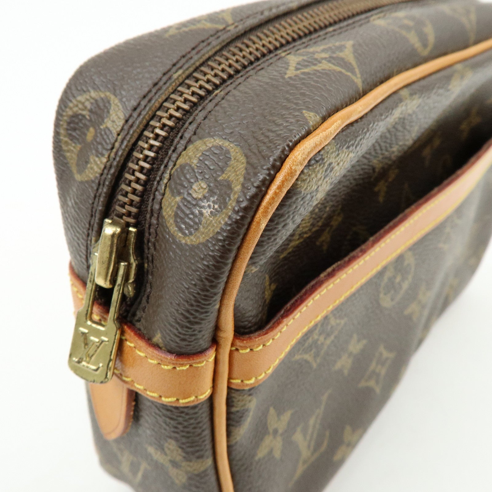 Louis Vuitton Monogram Compiegne 23 Pouch Clutch Bag Brown M51845