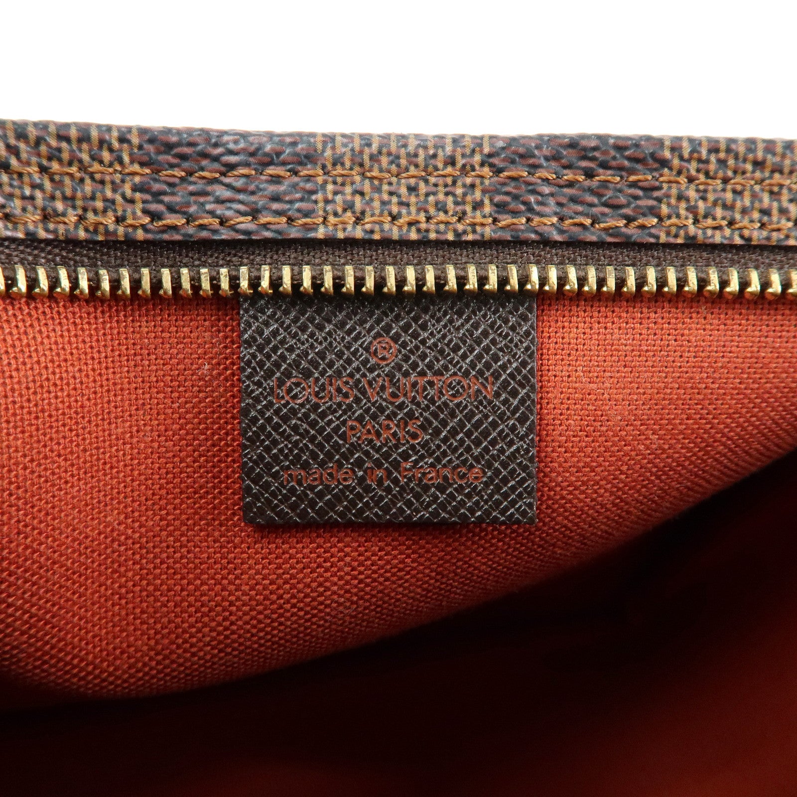 Louis Vuitton Damier Trousse Makeup Accessory Pouch Brown N51982