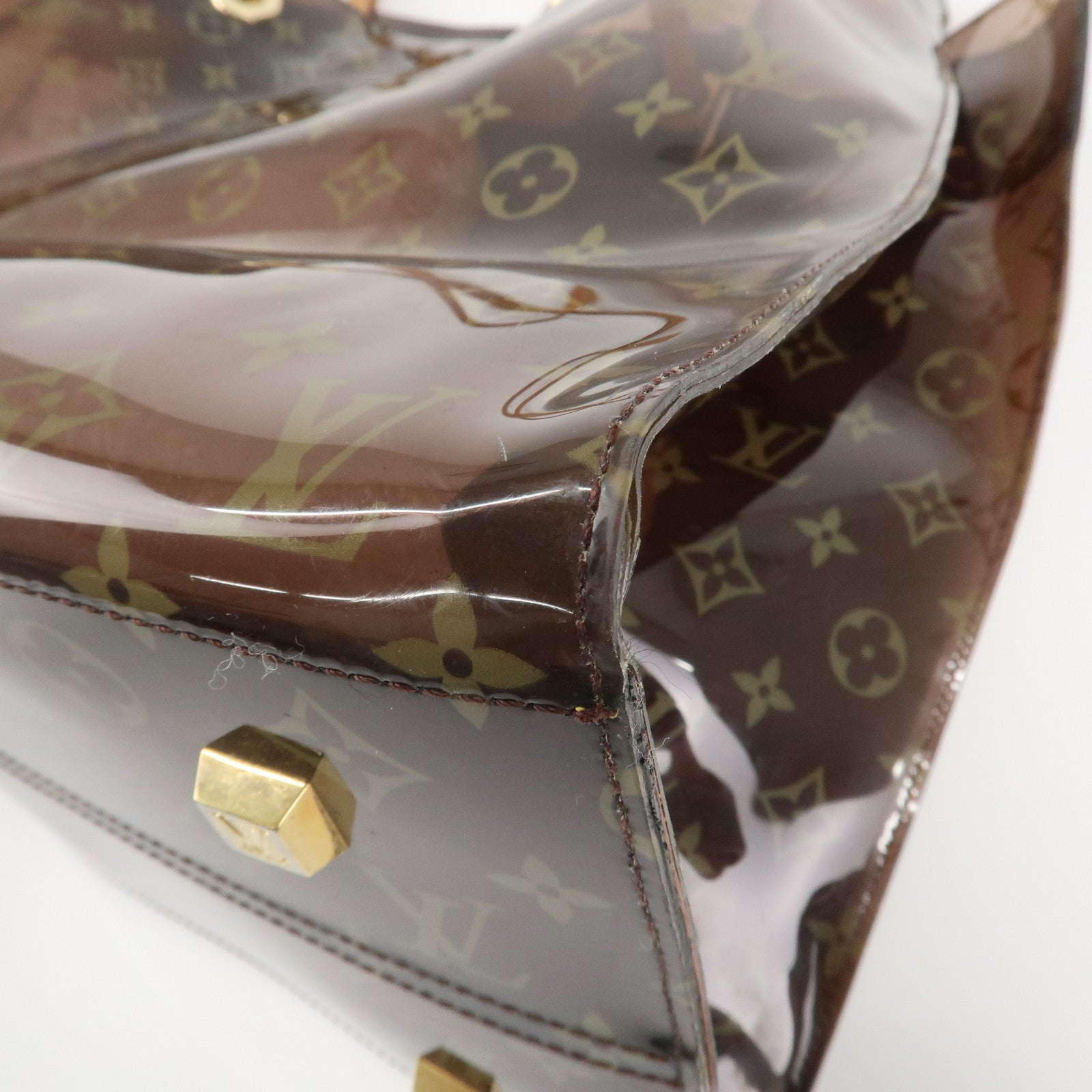 Louis Vuitton Monogram Vinyl Cabas Cruise Tote Bag Brown M50500 Used