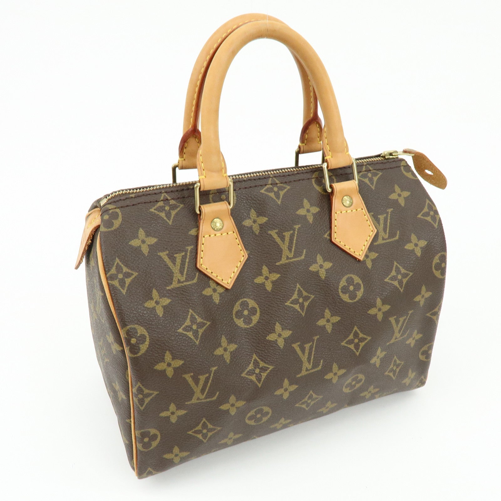 Louis Vuitton Monogram Speedy 25 Boston Bag Hand Bag Brown M41528