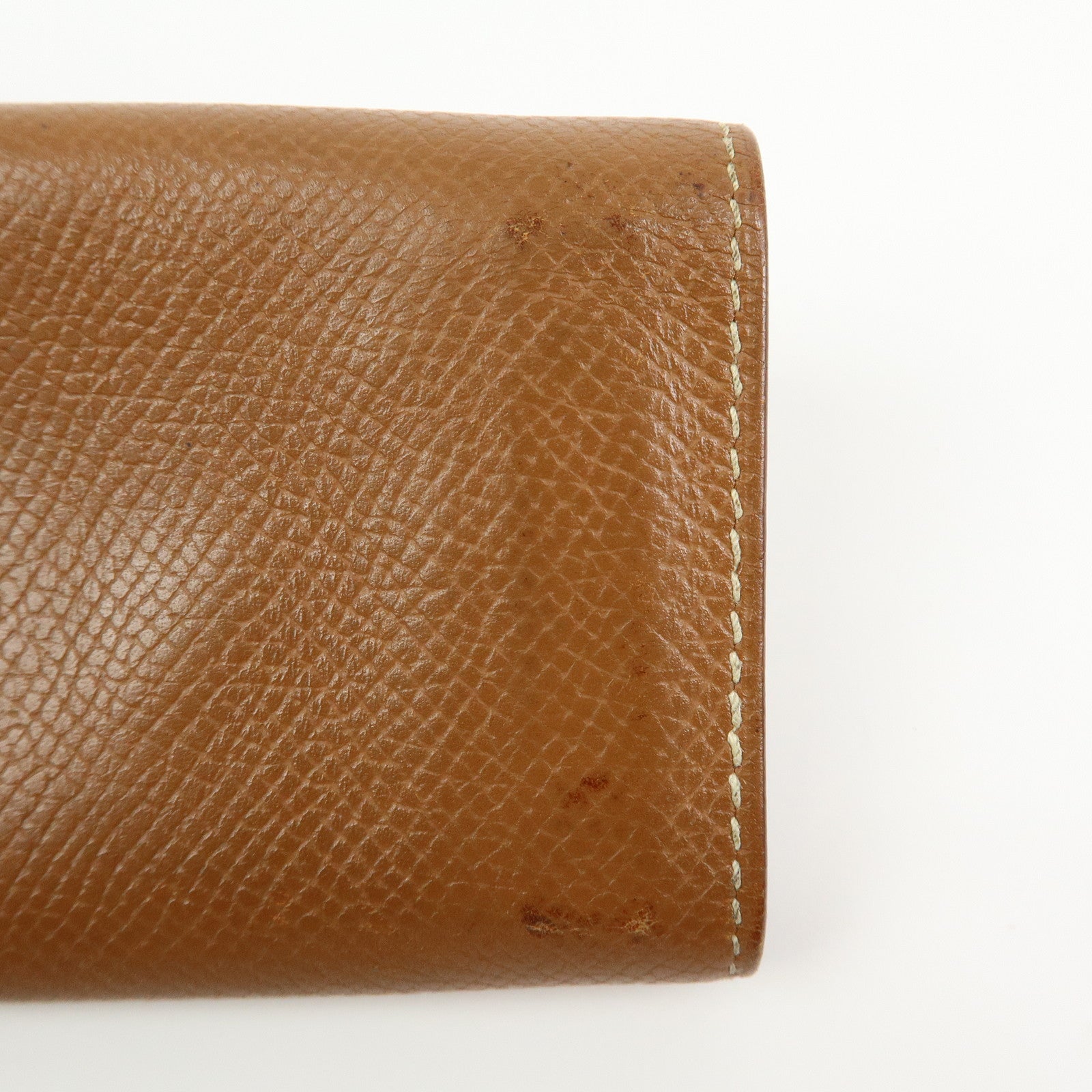 HERMES Beau Epsom Etui Cles 4 Key Case Key Holder □C Stamped Gold