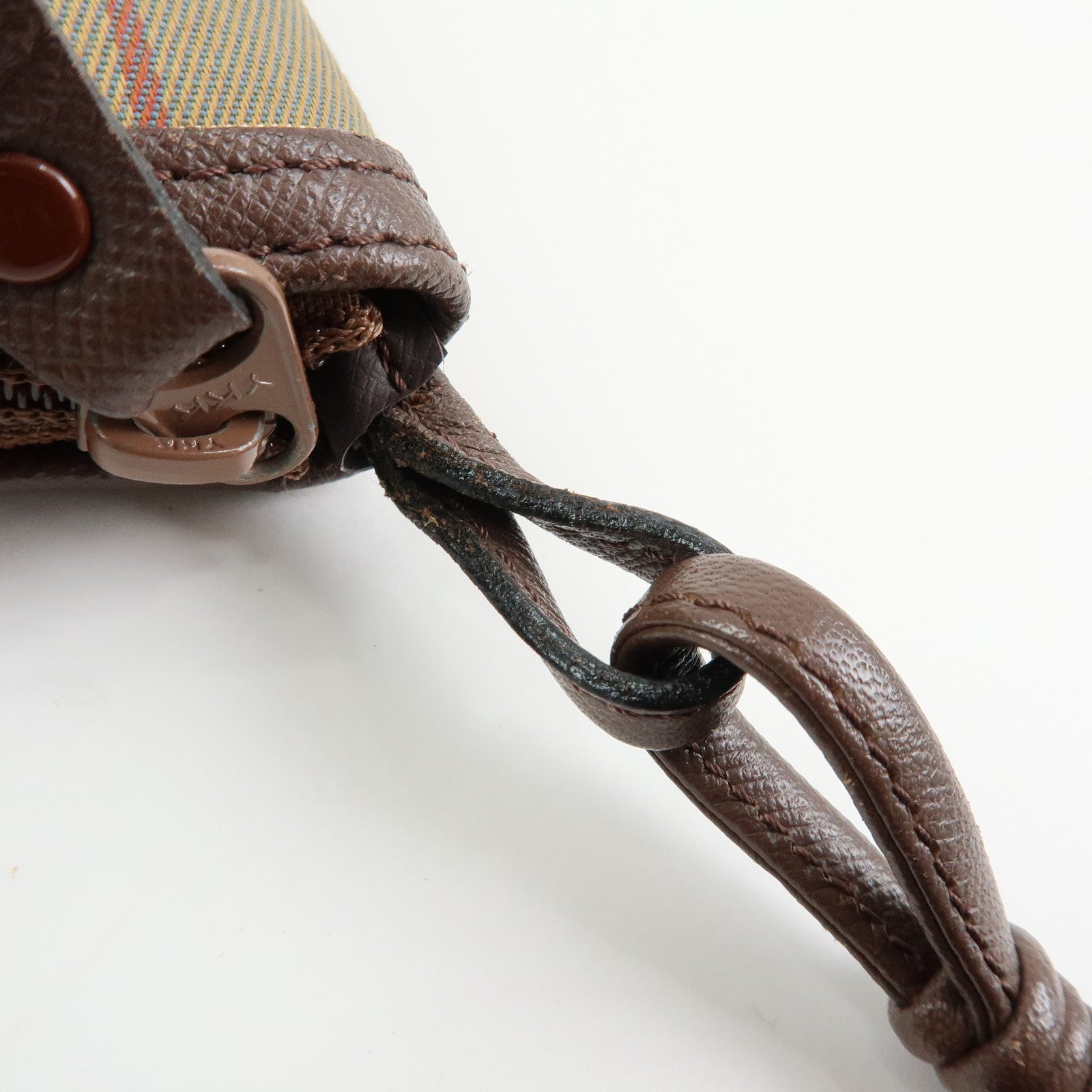 BURBERRY Canvas Leather Shoulder Bag Crossbody Bag Beige Brown