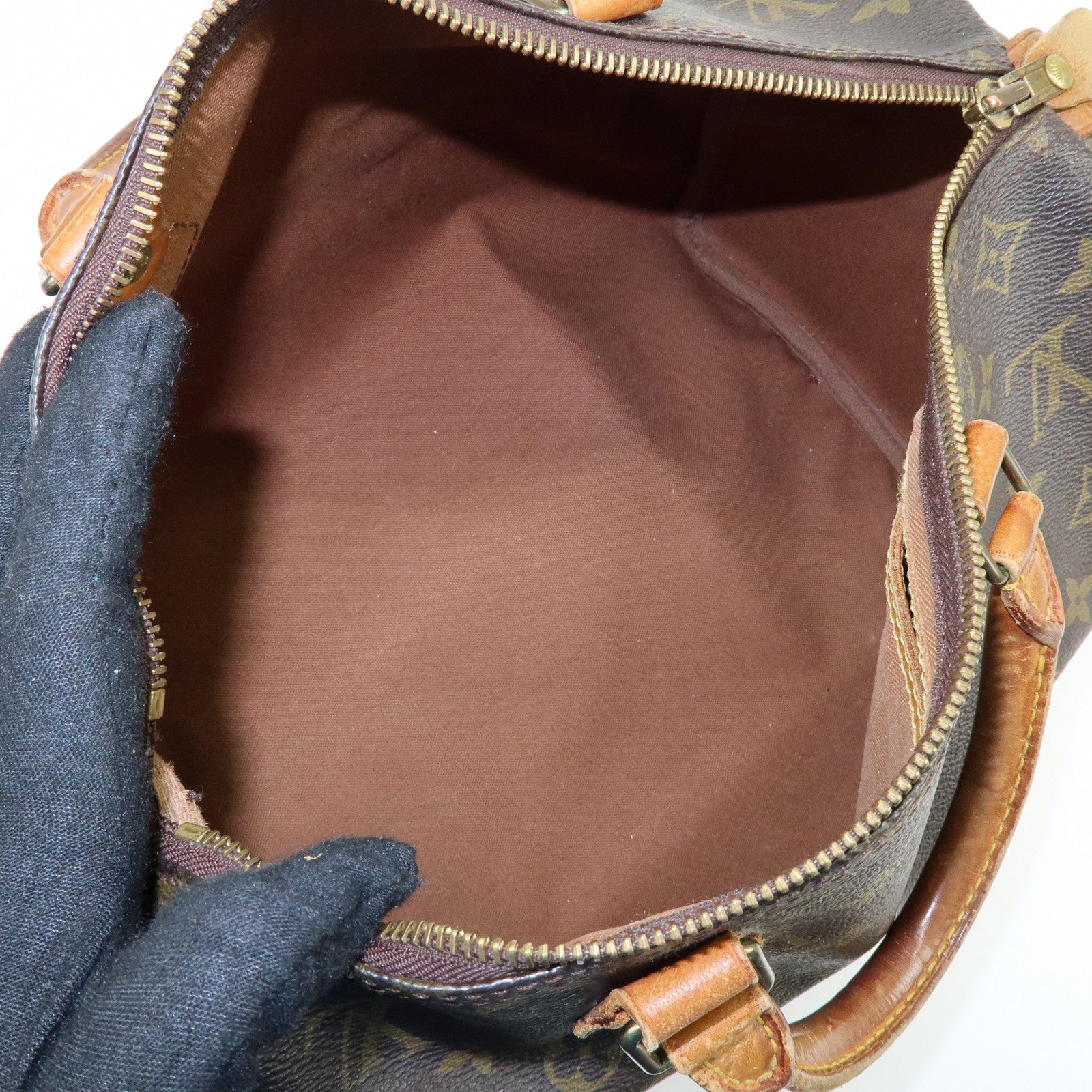 Louis Vuitton Monogram Speedy 30 Boston Bag Hand Bag Brown M41526