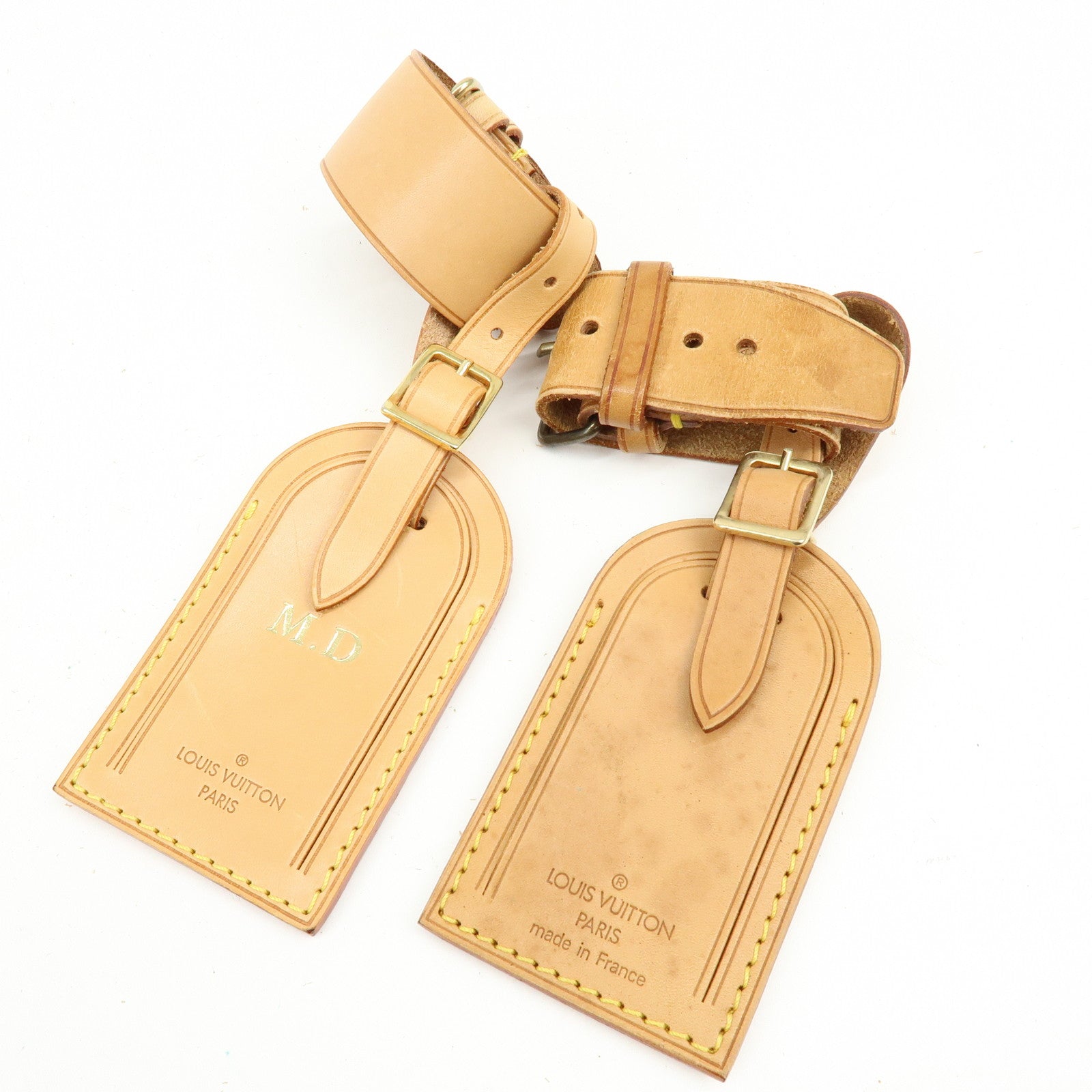 Louis Vuitton Set of 10 Leather Name Tag & Poignet
