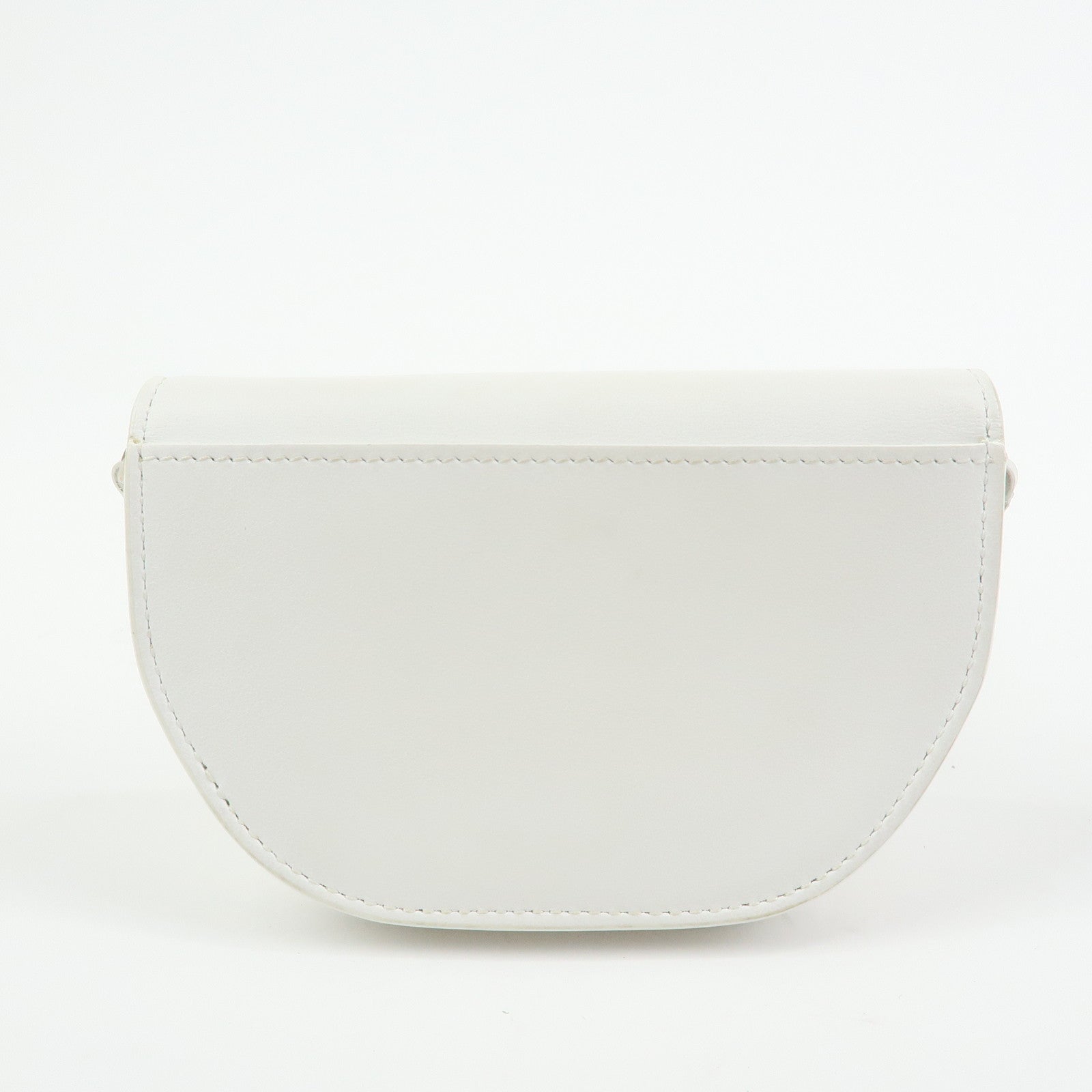 BURBERRY Leather Shoulder Bag Crossbody Bag White