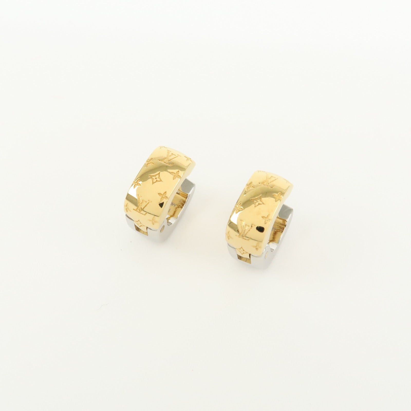 Louis Vuitton Boucles d’Oreilles Nanogram Metal Earrings M00397
