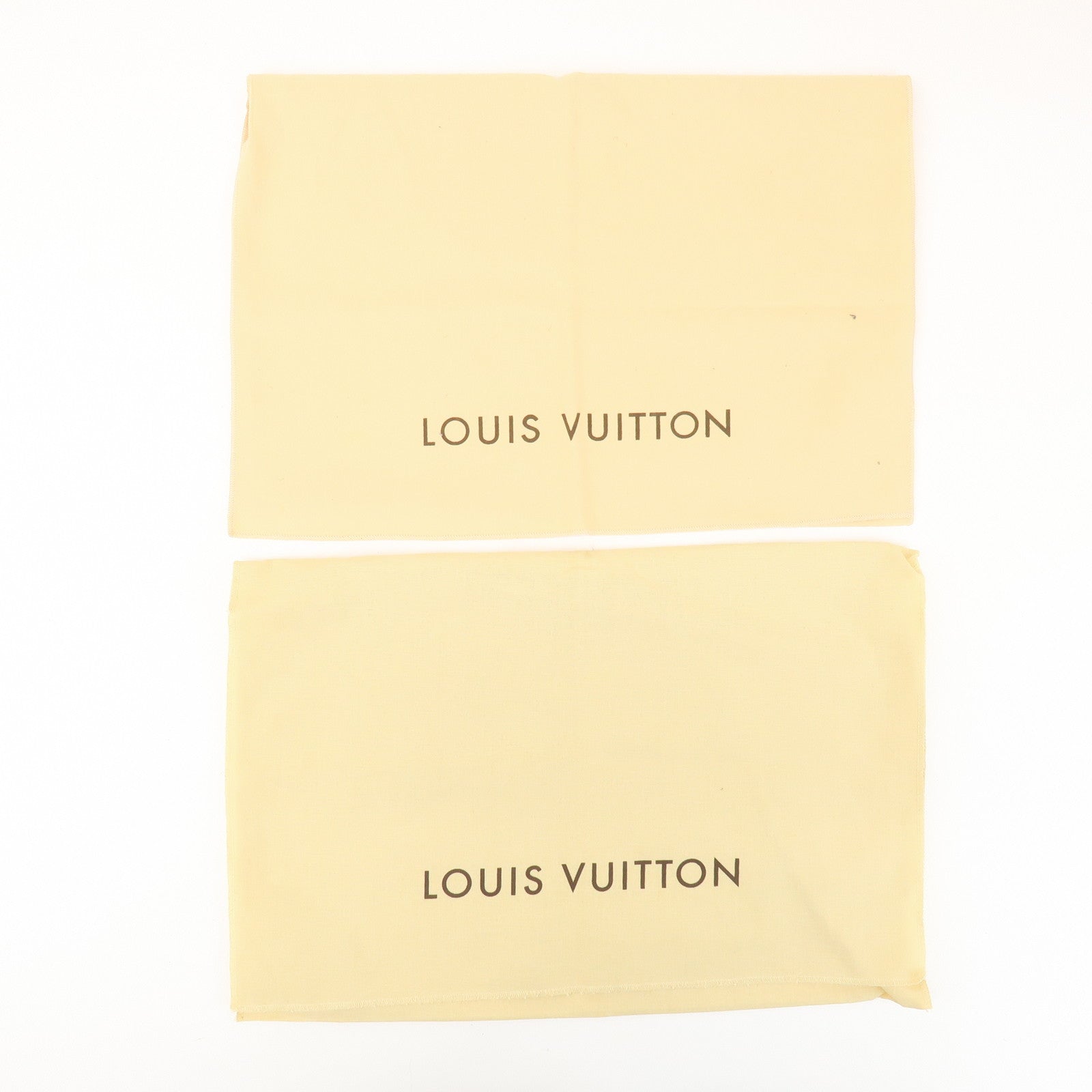 Louis Vuitton Set of 10 Dust Bag Storage Bag Flap Style Beige