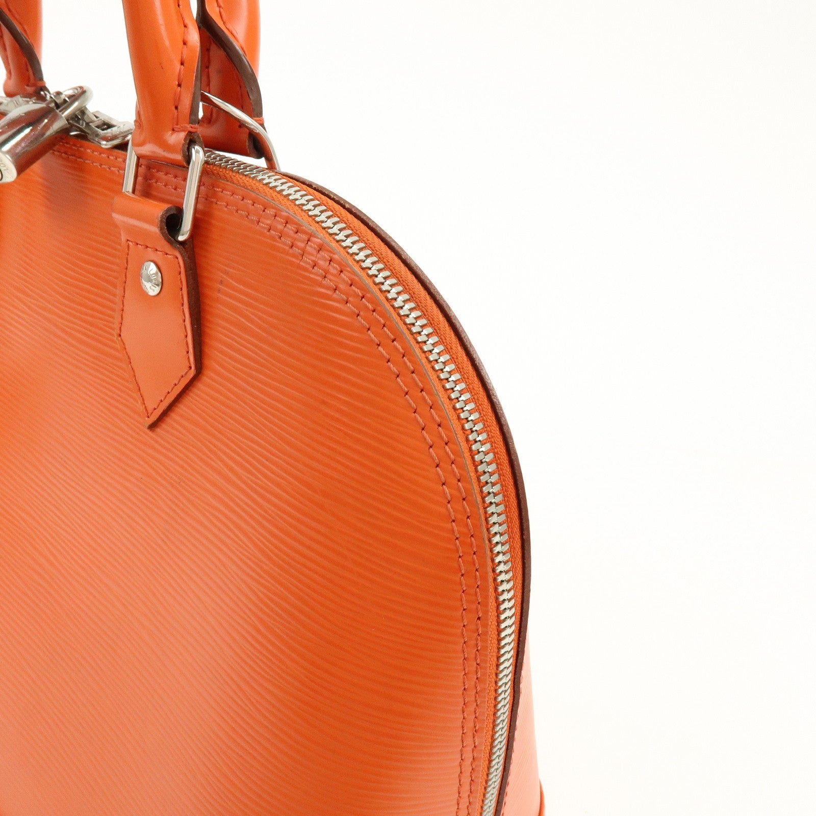 Louis Vuitton Epi Leather Alma PM Hand Bag Pimont Orange M40623