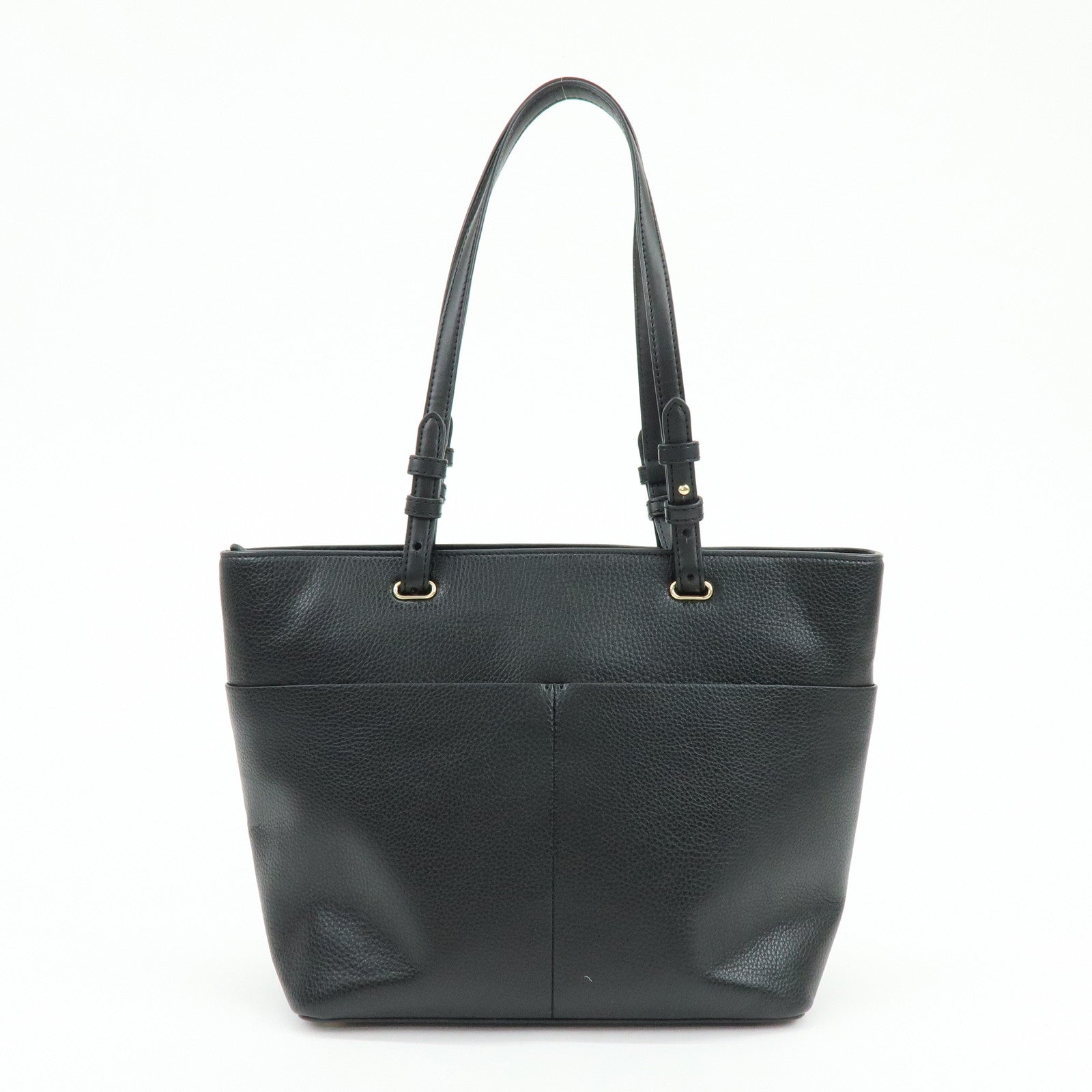 MICHAEL KORS Bedford Leather Shoulder Bag Tote Bag Black