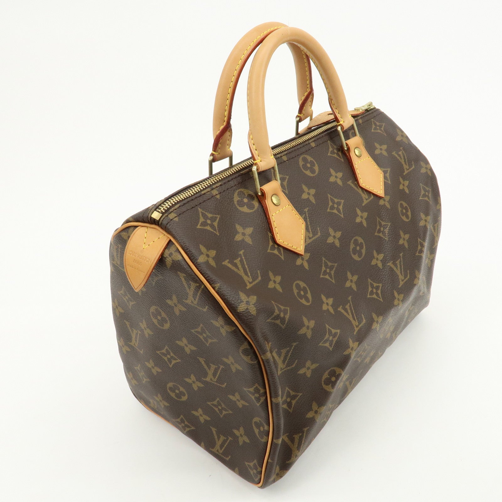 Louis Vuitton Monogram Speedy 30 Boston Bag Hand Bag Brown M41526