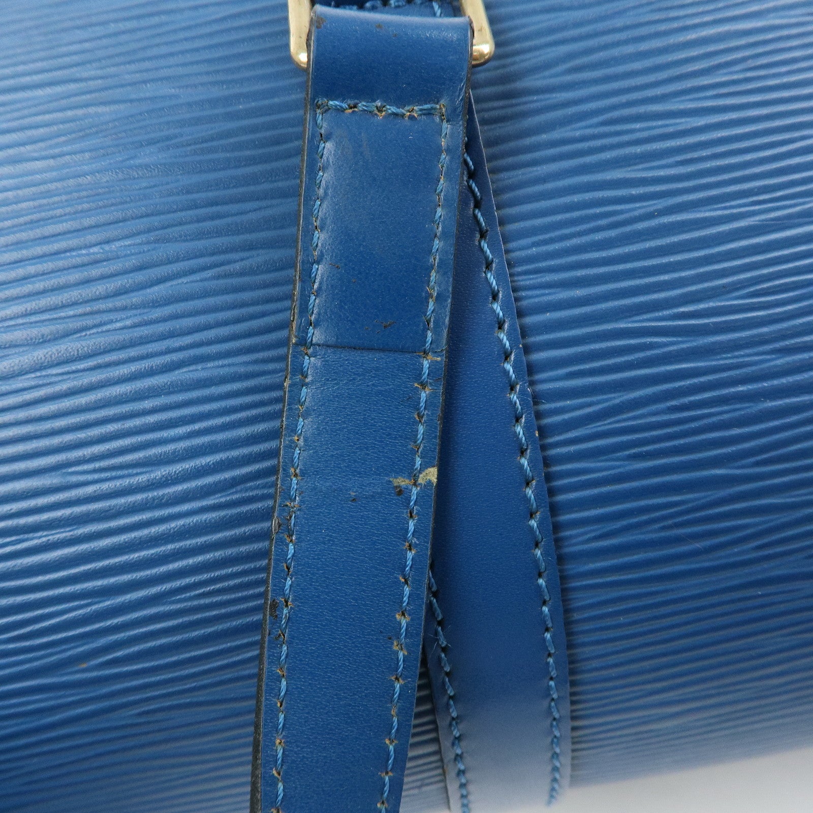 Louis Vuitton Epi Soufflot Shoulder Bag Hand Bag Toledo Blue M52225
