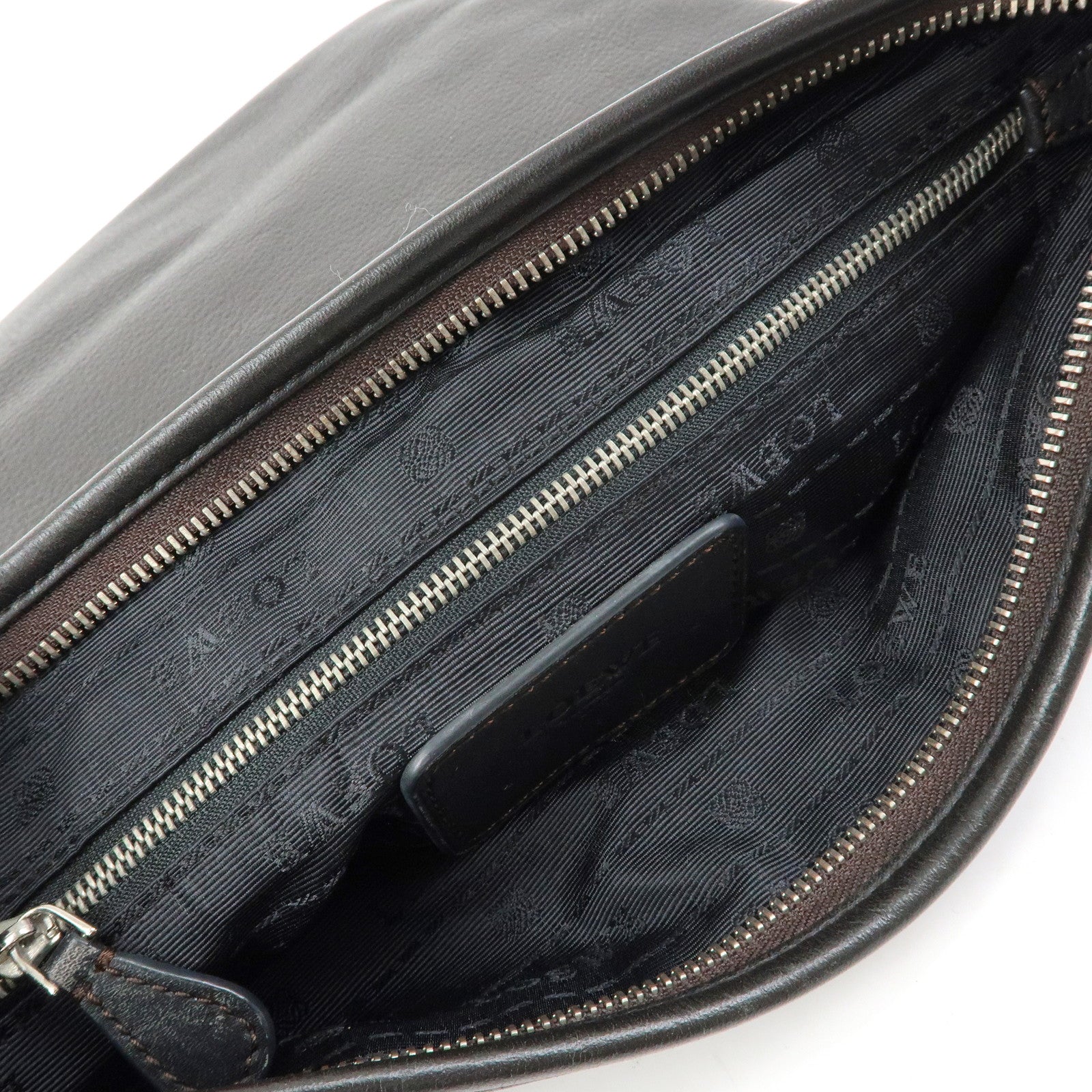 LOEWE Anagram Leather Shoulder Bag Crossbody Bag Dark Brown