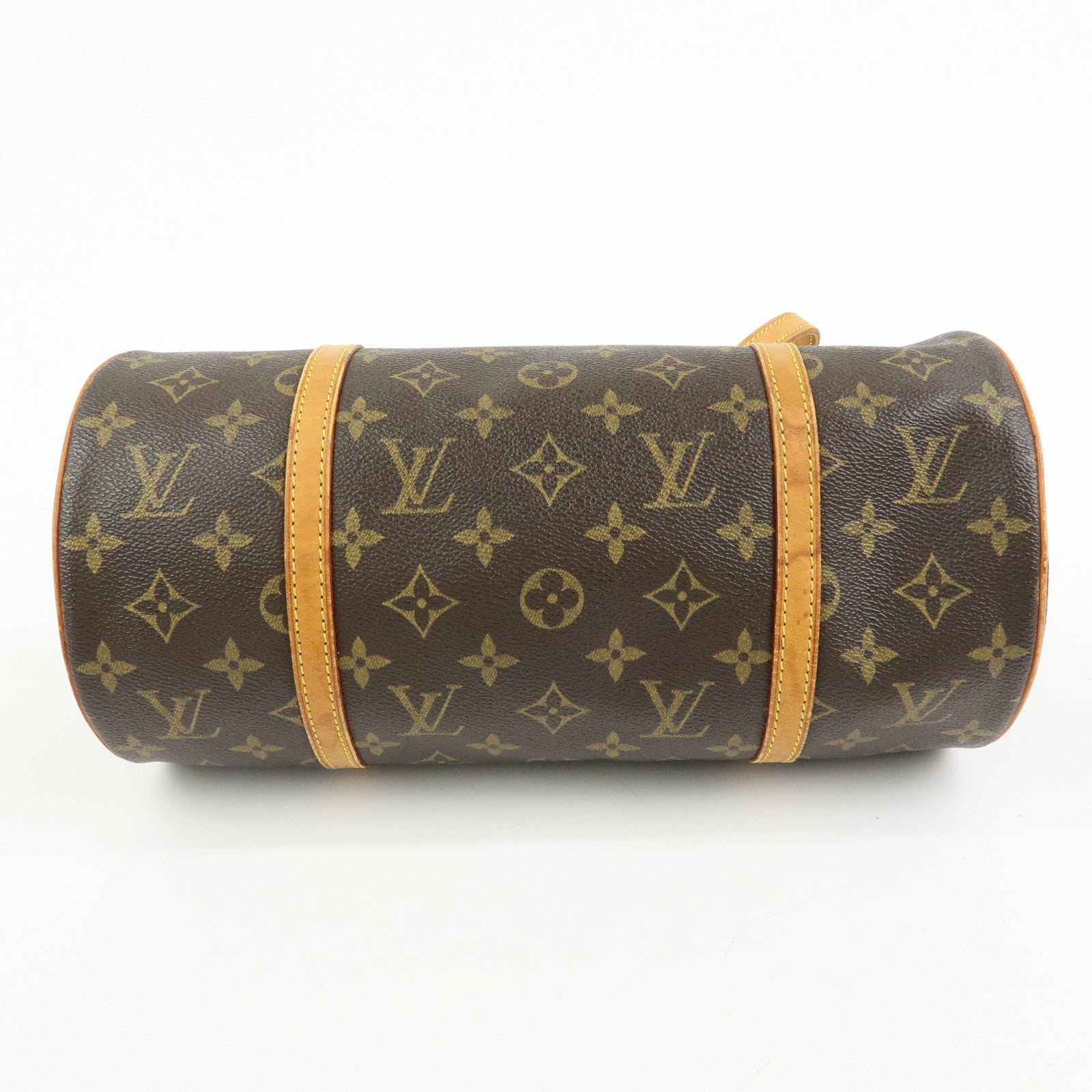 Louis Vuitton Monogram Papillon 30 Hand Bag Brown M51385