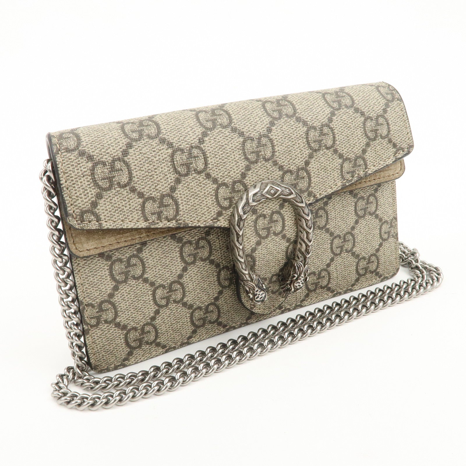 GUCCI Dionysus Super Mini Bag Leather Chain Shoulder Bag 476432