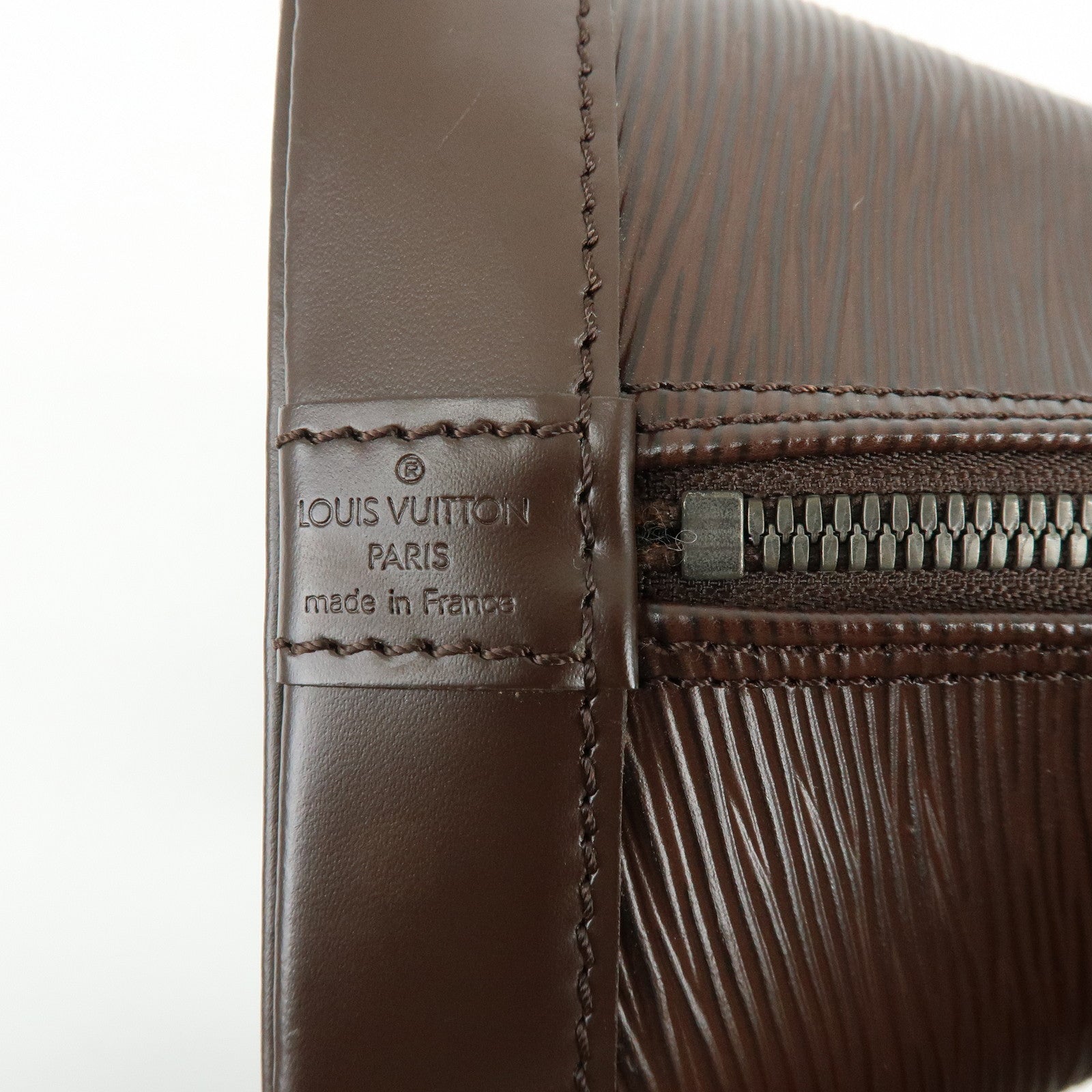 Louis Vuitton Epi Leather Alma Hand Bag Mocha Brown M5214D