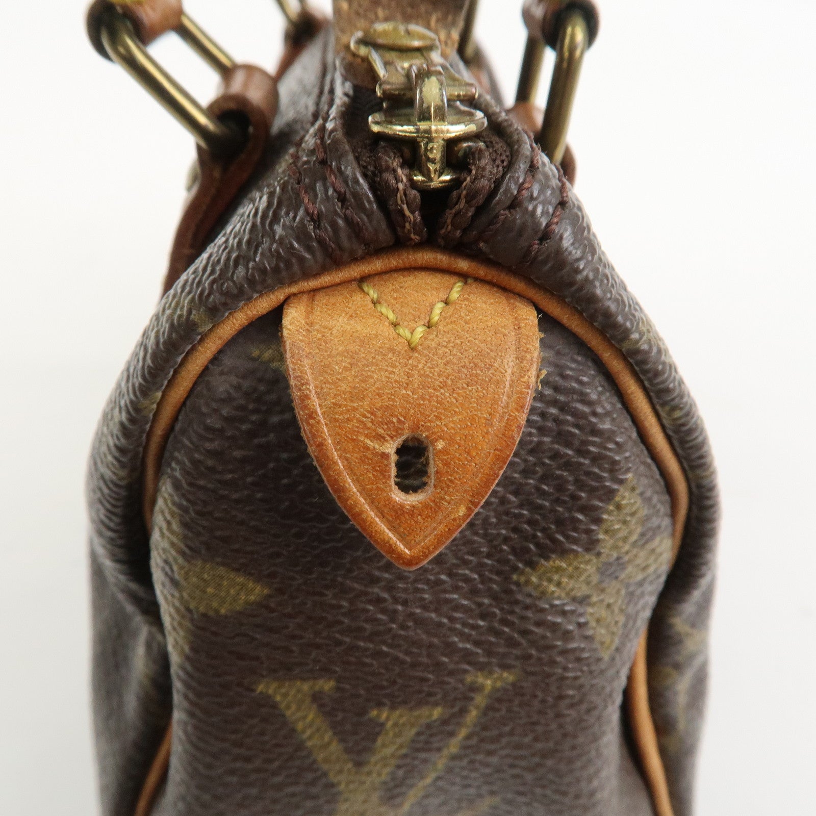 Louis Vuitton Monogram Mini Speedy Hand Bag Brown M41534