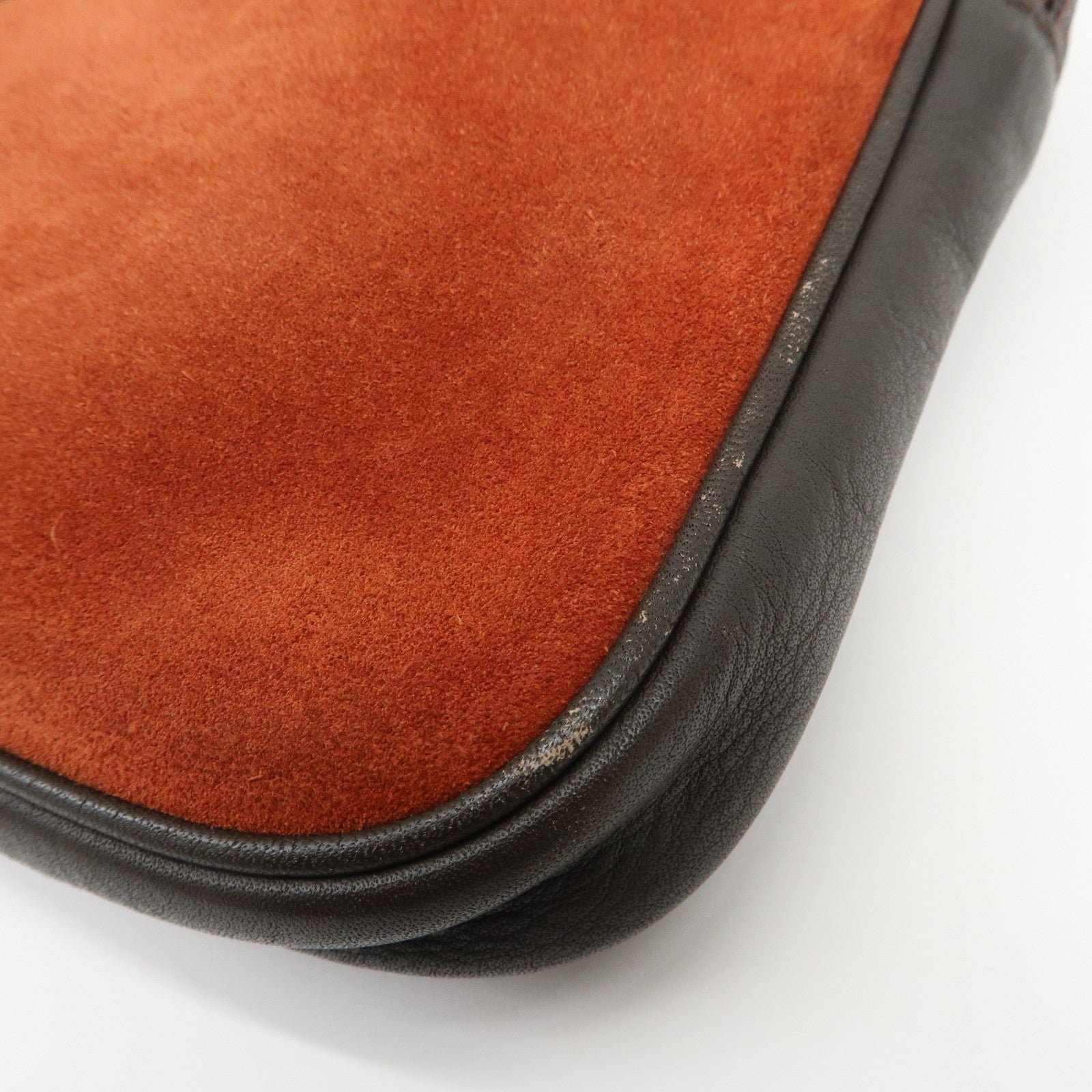 LOEWE Anagram Suede Leather Shoulder Bag Crossbody Bag Brown