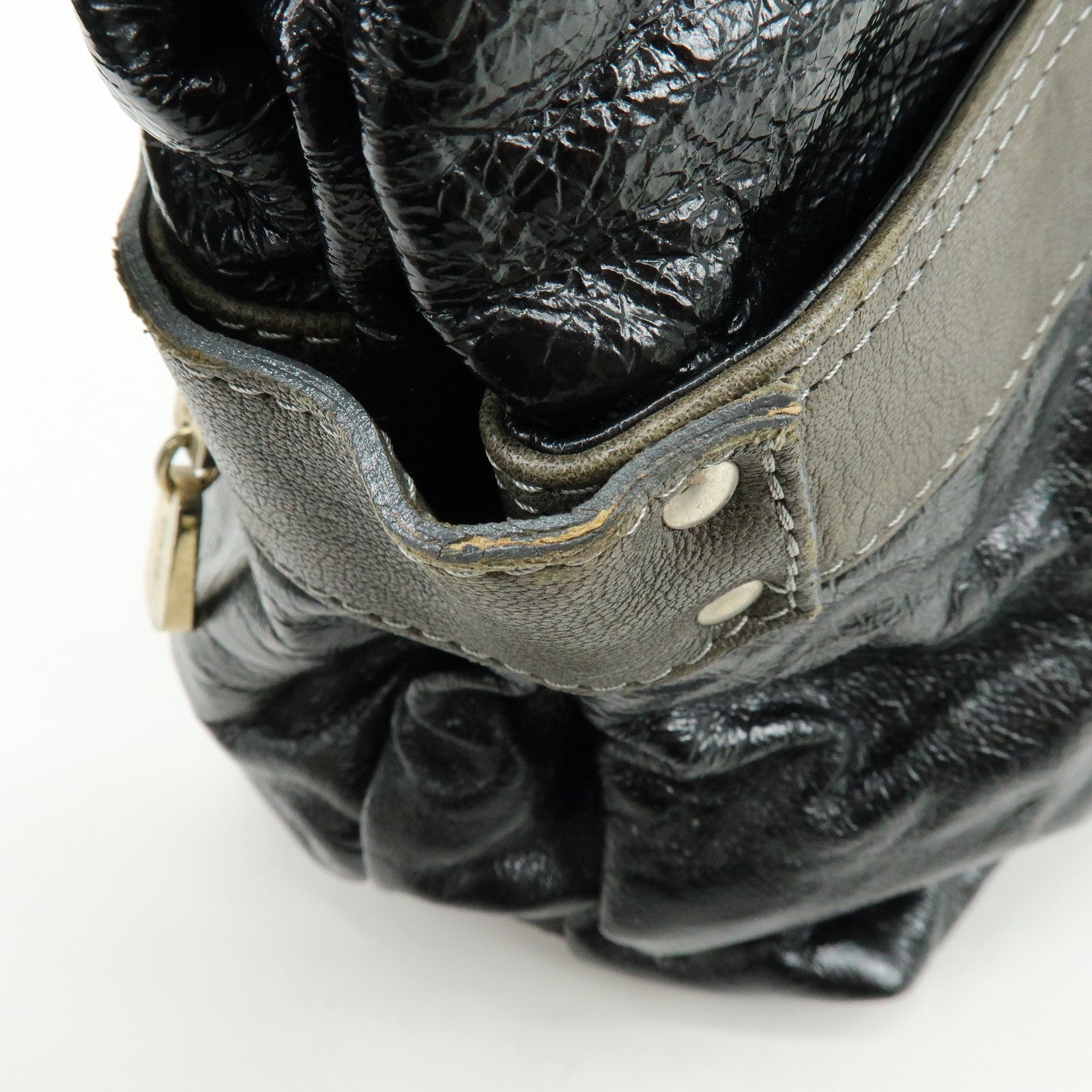 Chloe See By Chloe Day Tripper Patent Leather Tote Bag Black