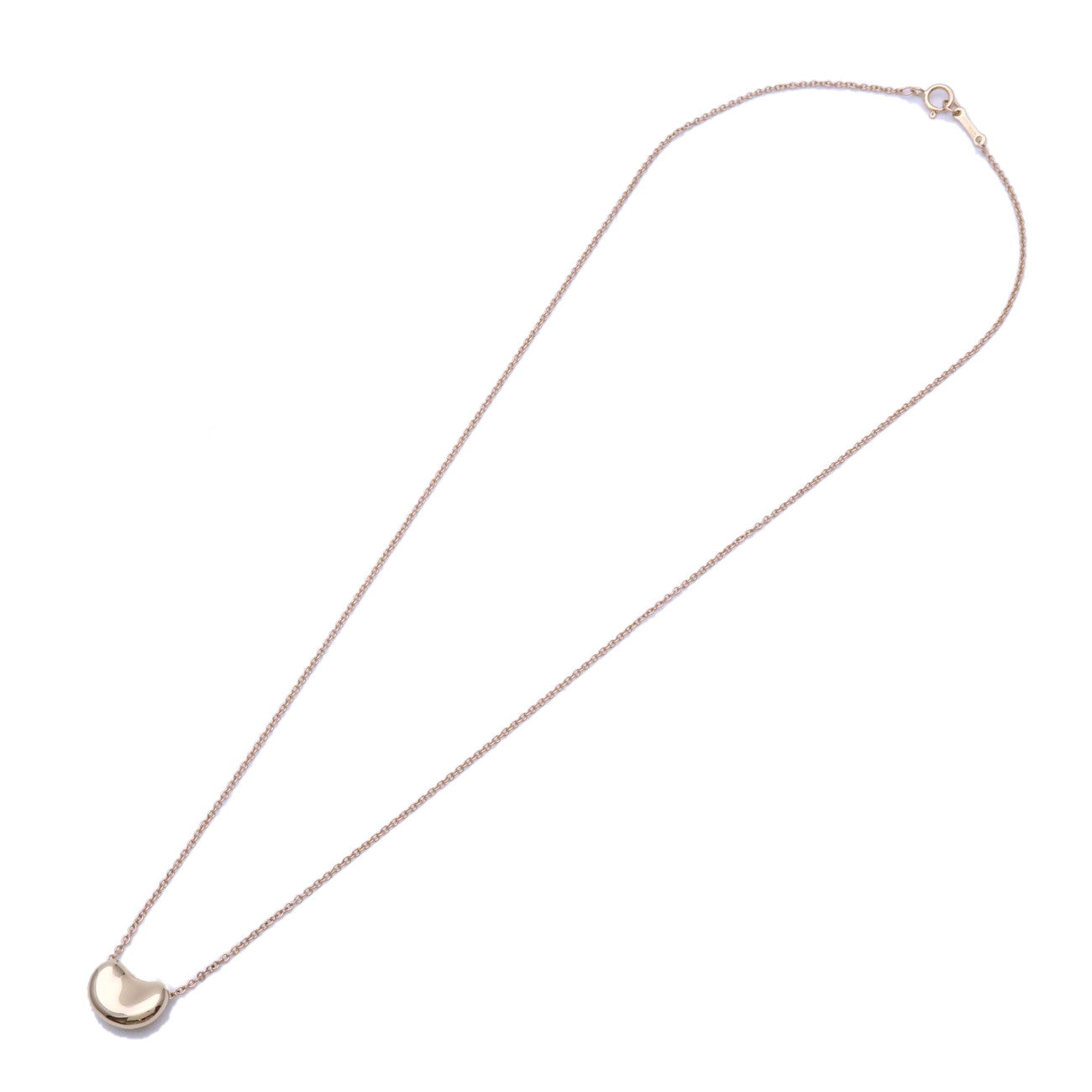 Tiffany & Co Bean Necklace Small K18YG 750YG Yellow Gold