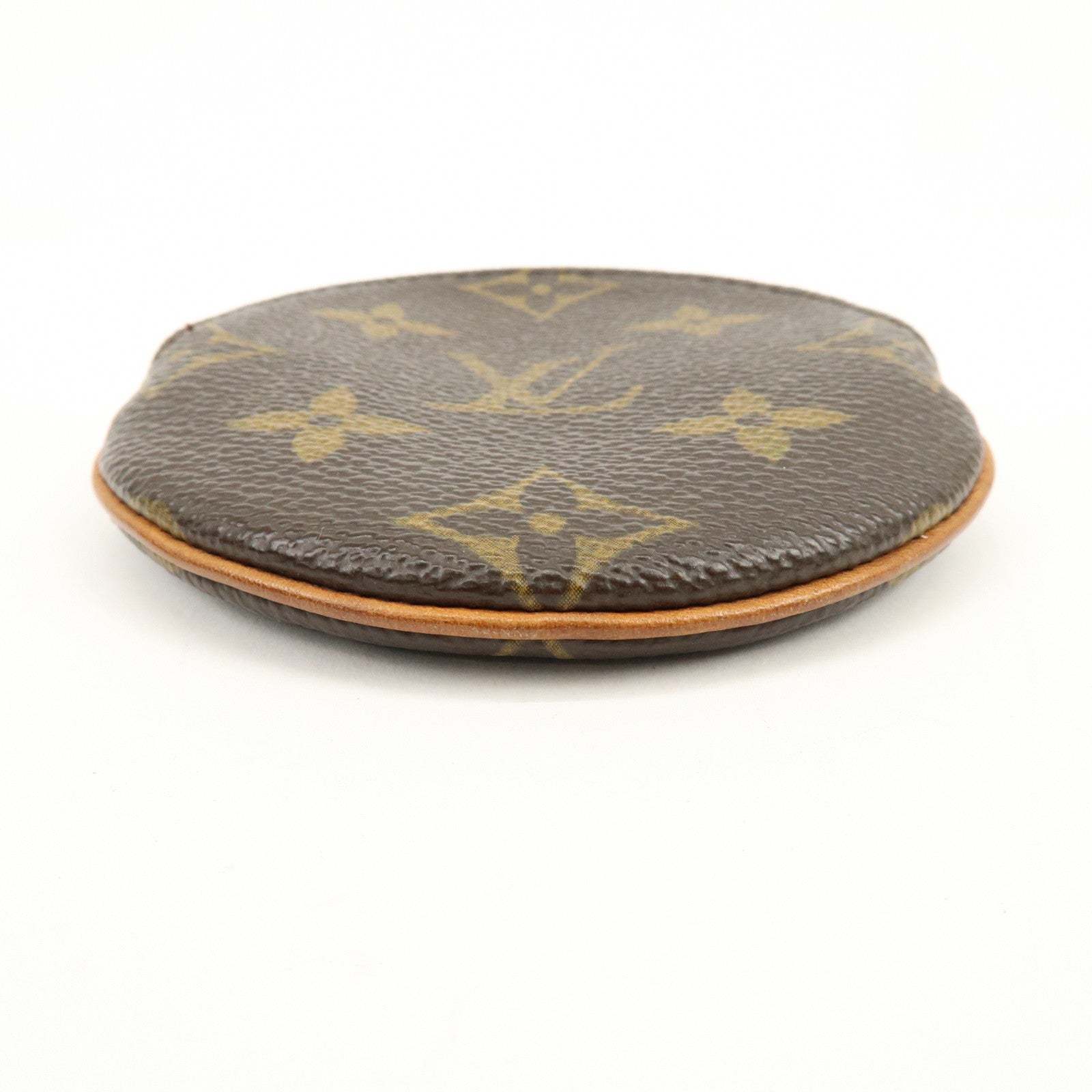 Louis Vuitton Monogram Porte Monnaie Rond Coin Case Brown M61926
