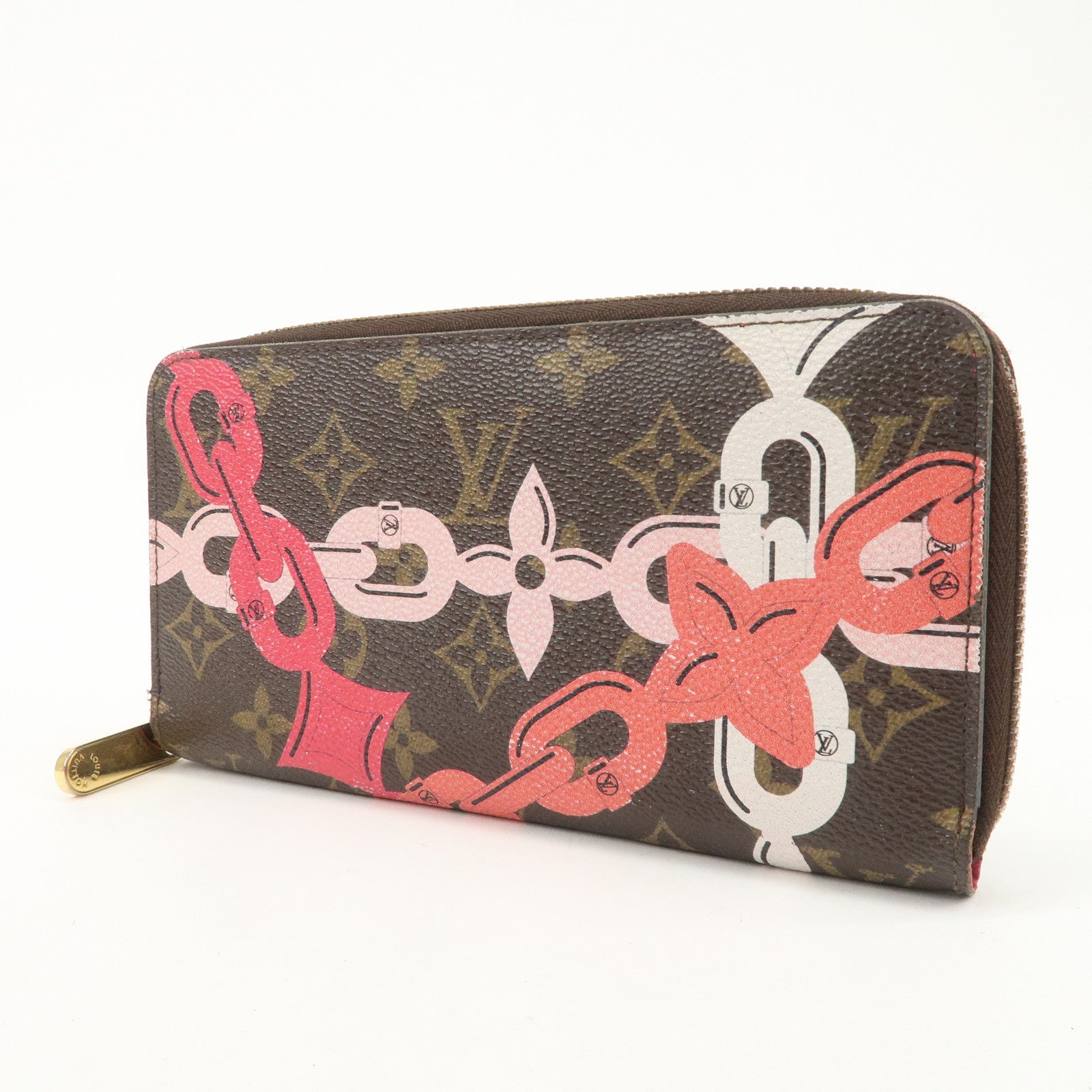 Louis Vuitton Monogram Canvas Bay Zippy Long Wallet Brown M41905 Used